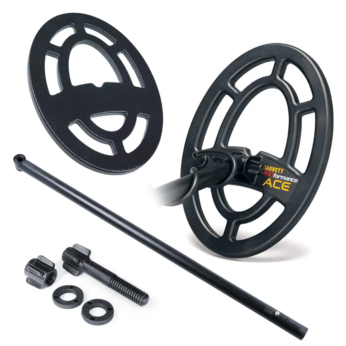 Garrett 7" x 10" ACE Series PROformance Search Coil, Cover, Lower Rod & Hardware - Image 1