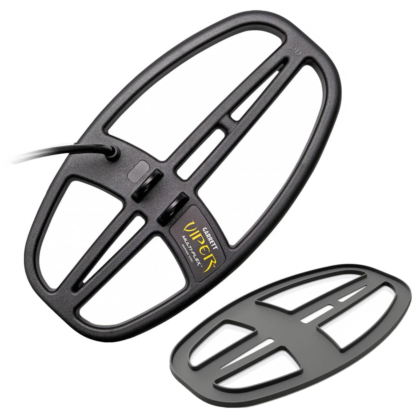 Garrett 6" X 11" DD Viper Search Coil for Ace Apex Metal Detector with Coil Cover - Image 1