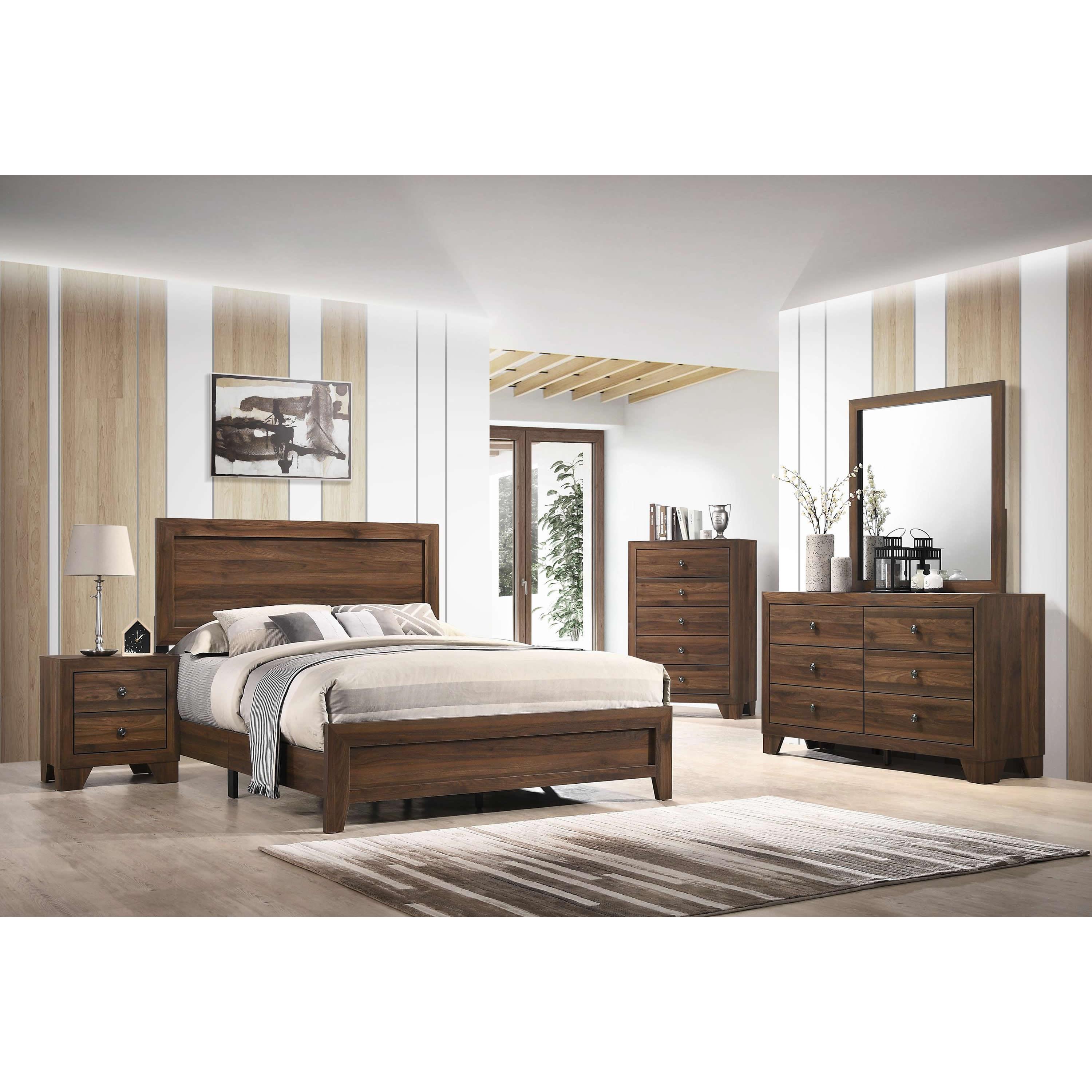 Crown Mark Millie B9250 6 pc Twin Panel Bedroom Set - Image 1