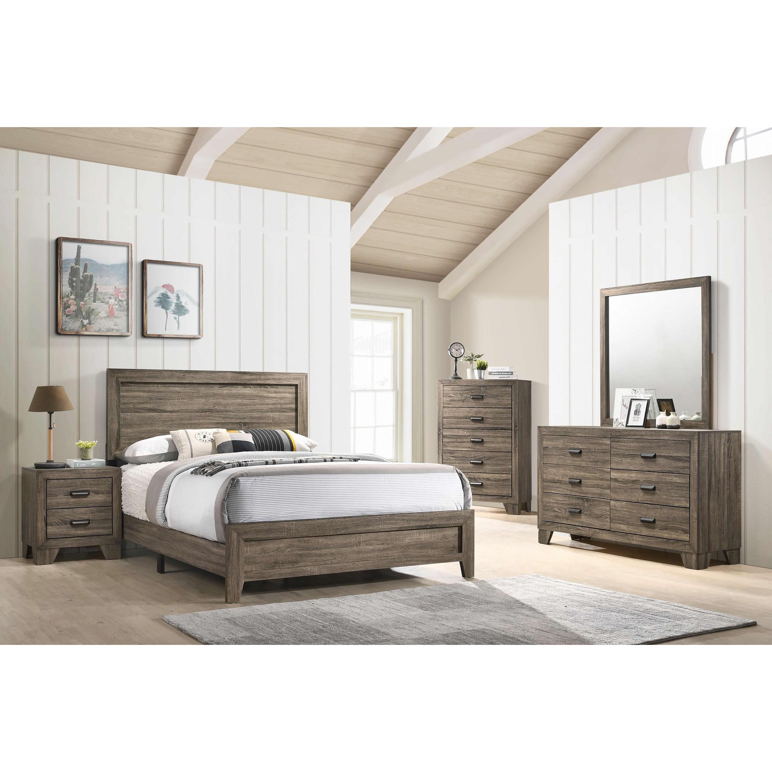 Crown Mark Millie B9200 6 pc Full Panel Bedroom Set - Image 1