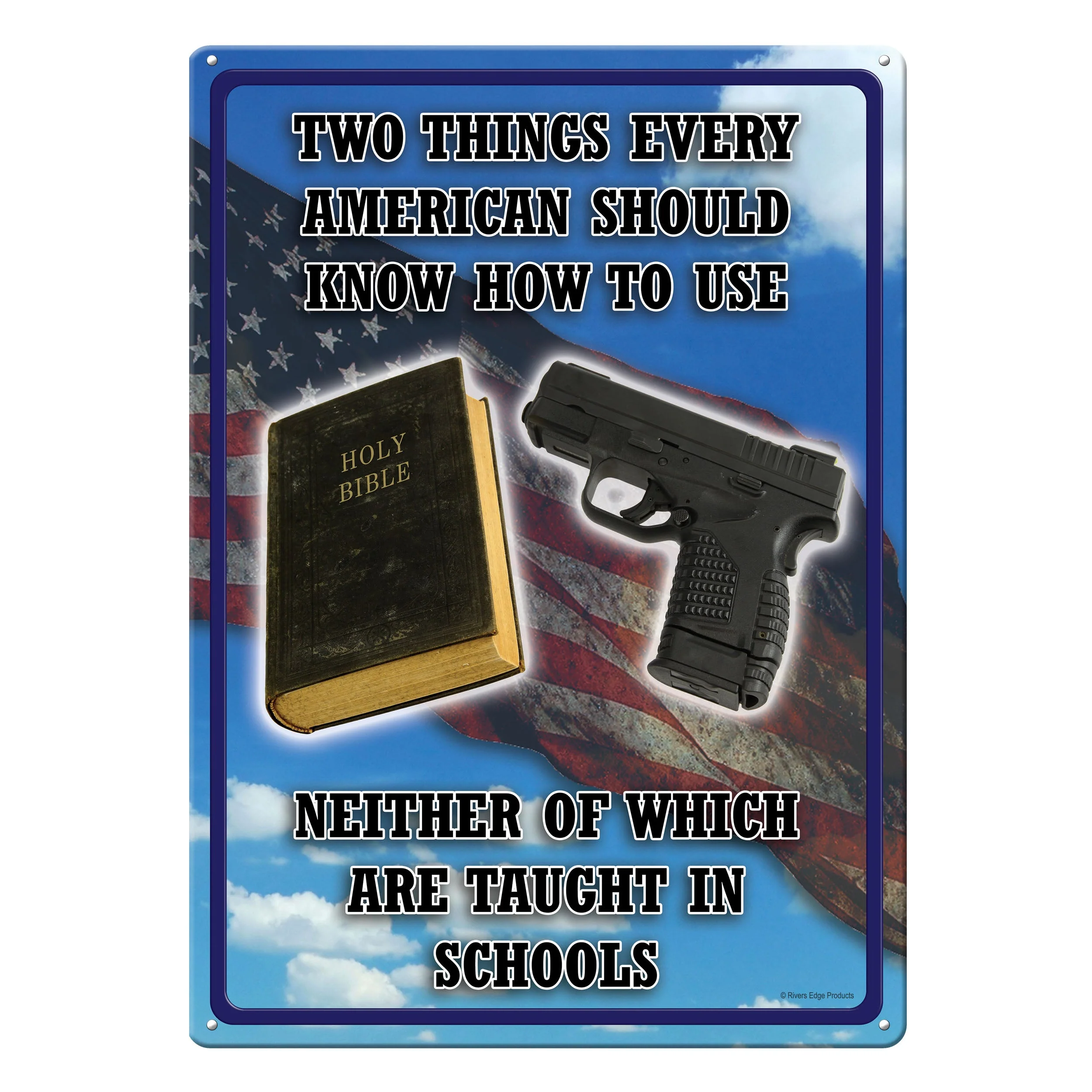 Tin Sign 12in x 17in-Two Things - Image 1