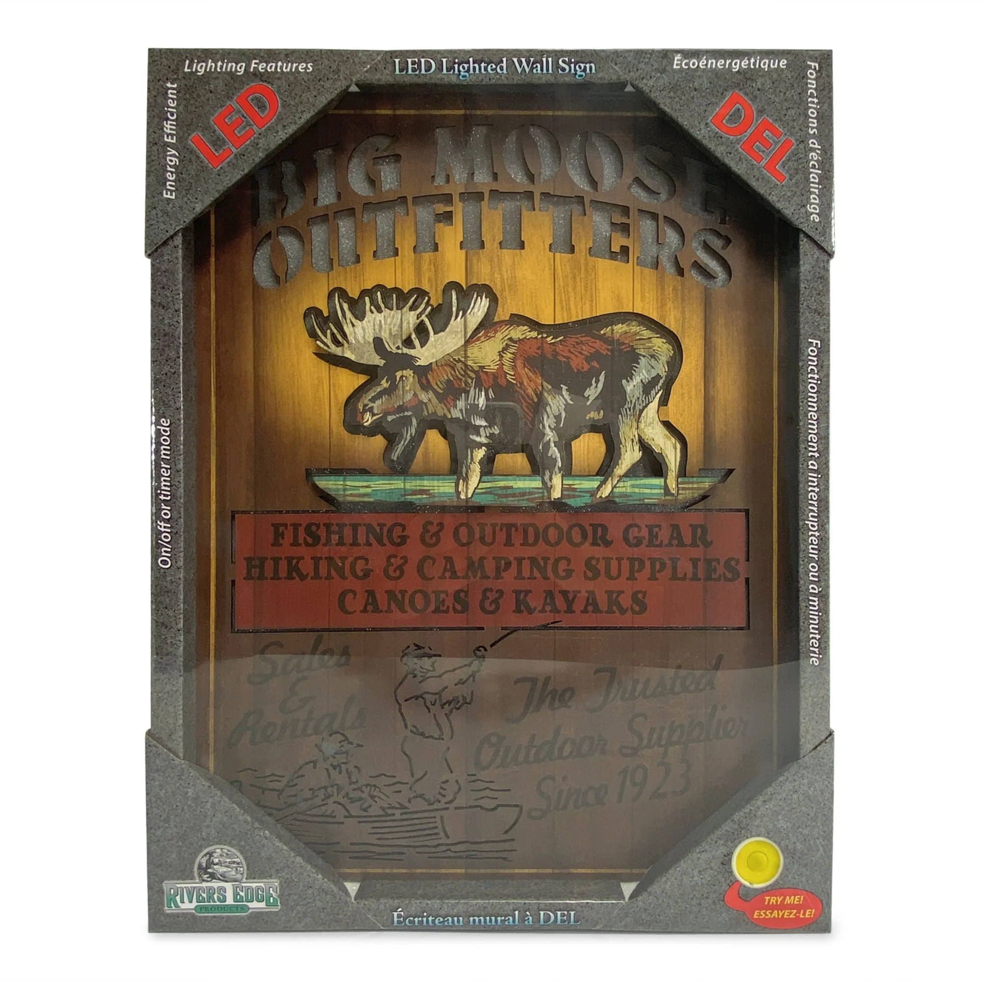 Wall Sign LED-Moose Outfitter - Image 3