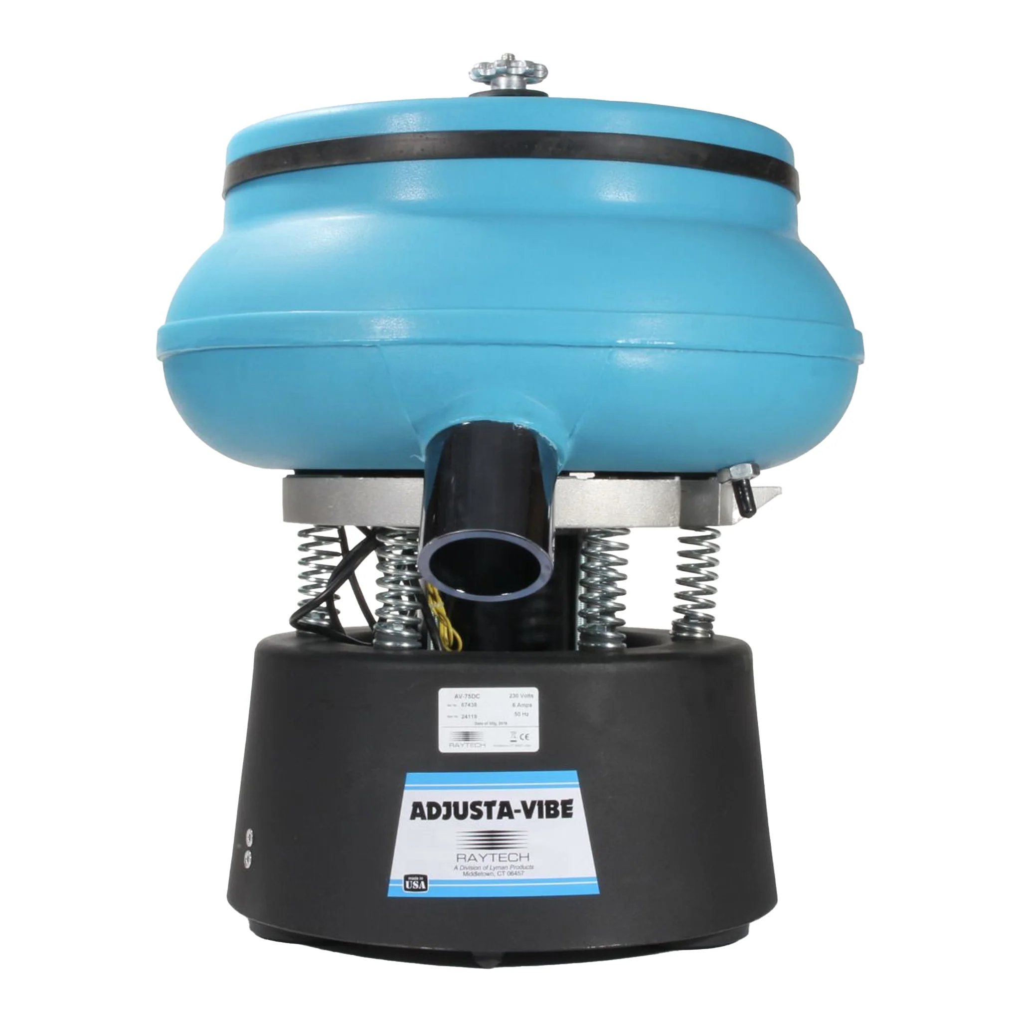 Raytech Adjusta-Vibe 75DC Vibratory Tumbler – 21” Bowl – Heavy Duty Deburring & Polishing