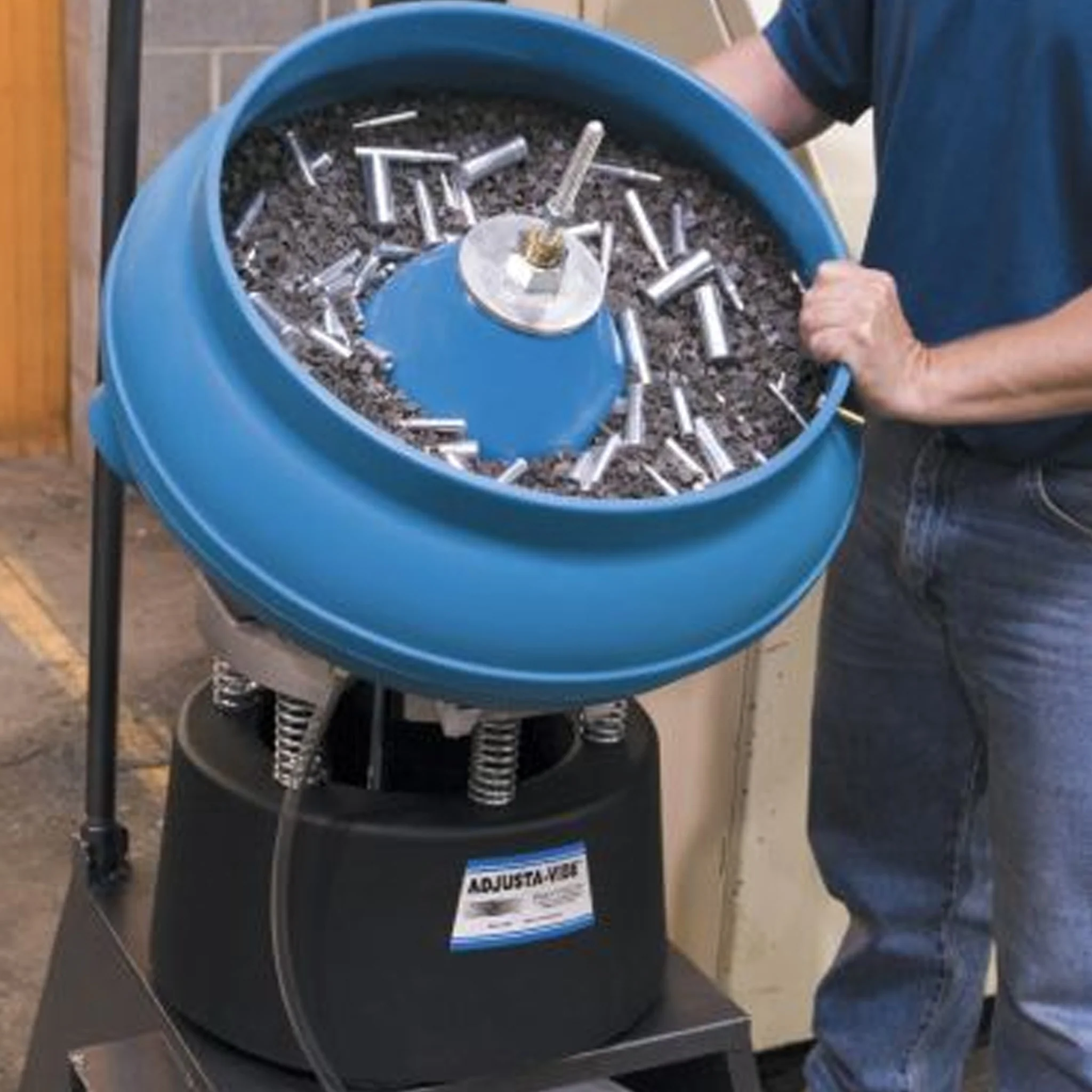 Raytech Tumble-Dump 75 Vibratory Tumbler – 21” Bowl – Heavy Duty Deburring & Polishing - Image 2