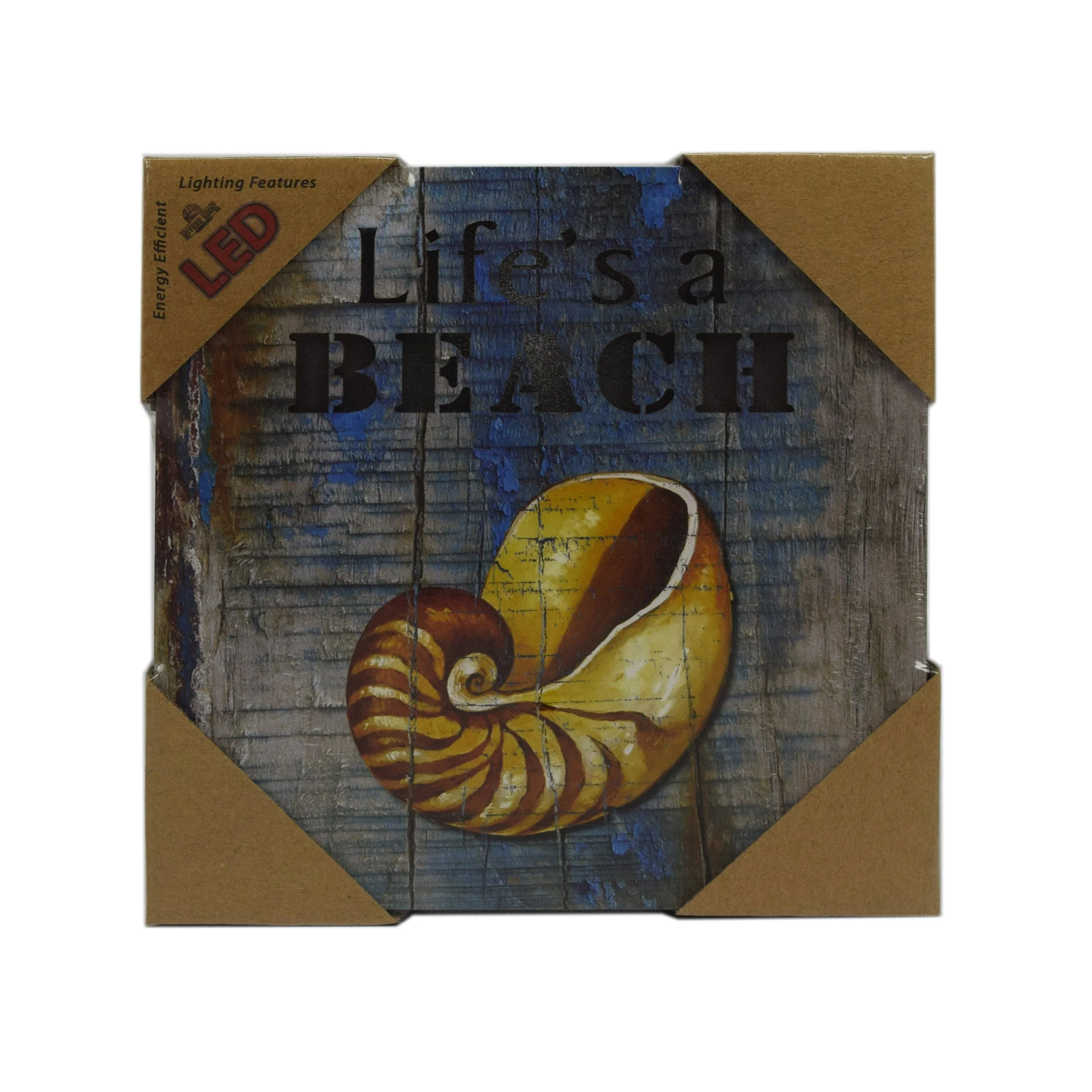 LED Box 6in x 6in-Lifes a Beach - Image 2