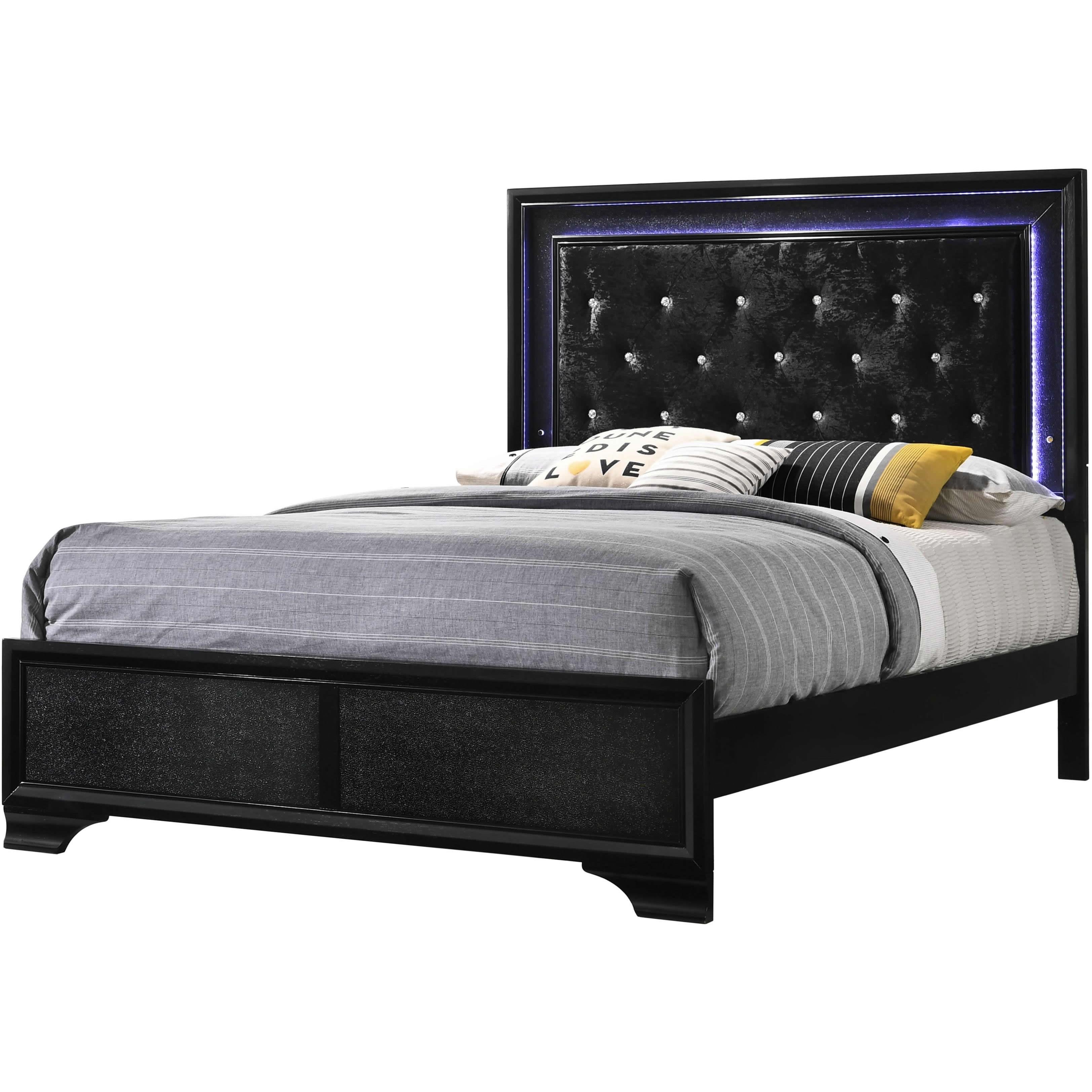 Crown Mark Micah B4350 7 pc Queen Panel Bedroom Set - Image 2