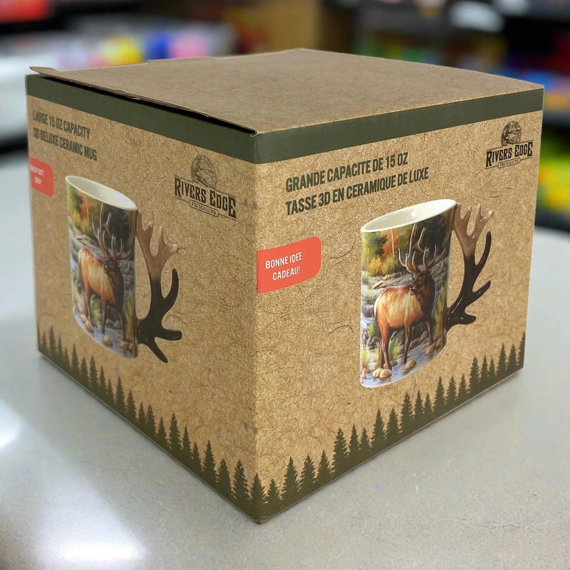 Ceramic Mug 3D 15oz-Elk Scene - Image 2
