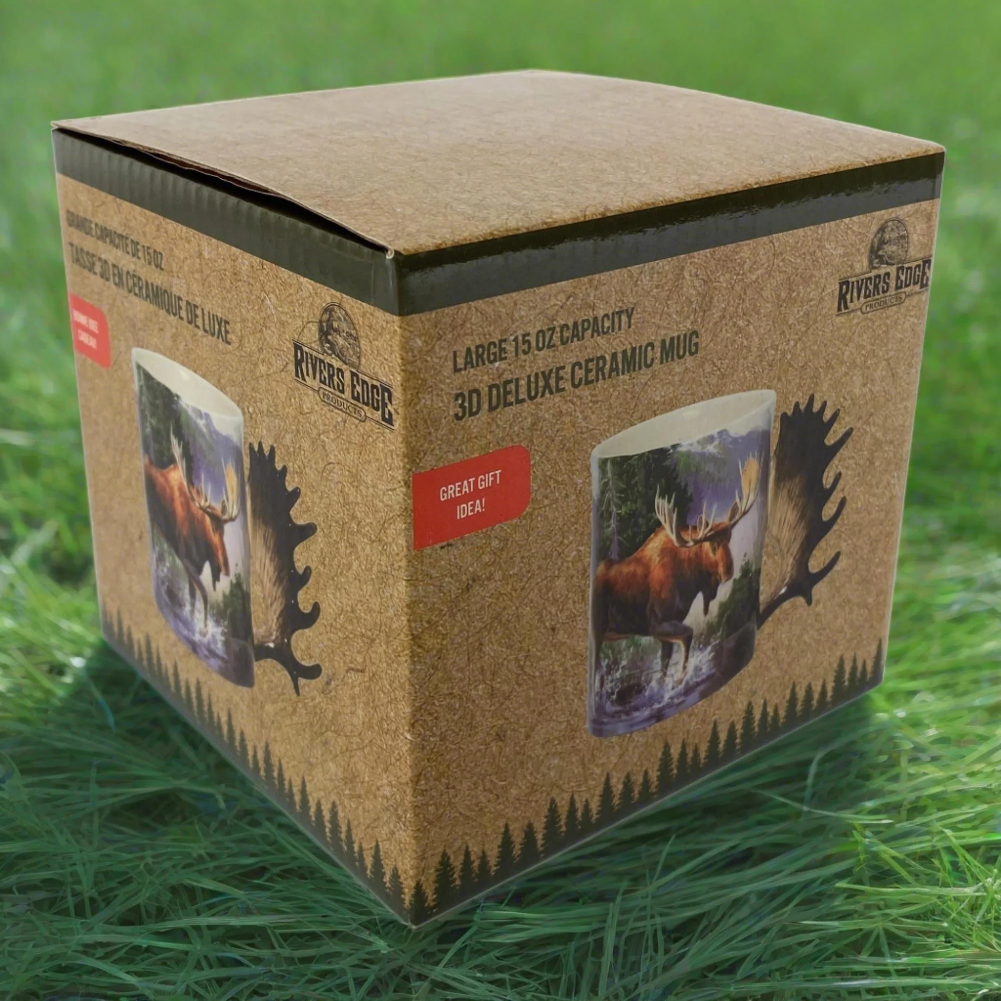 Ceramic Mug 3D 15oz-Moose Scene - Image 2