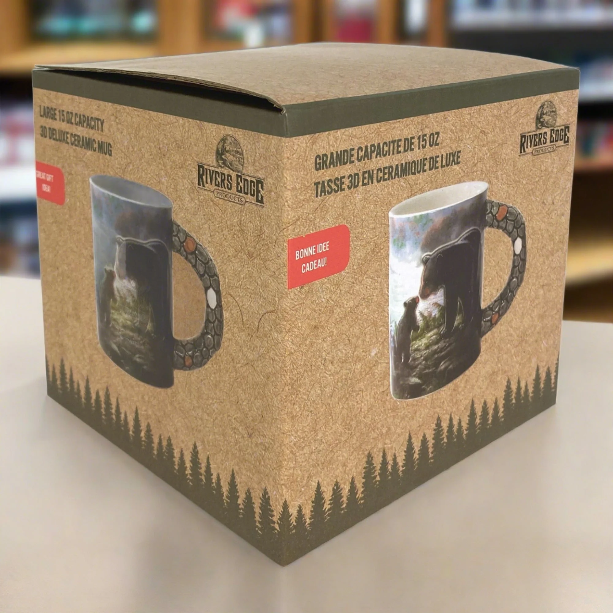 Ceramic Mug 3D 15oz-Bears Scene - Image 2