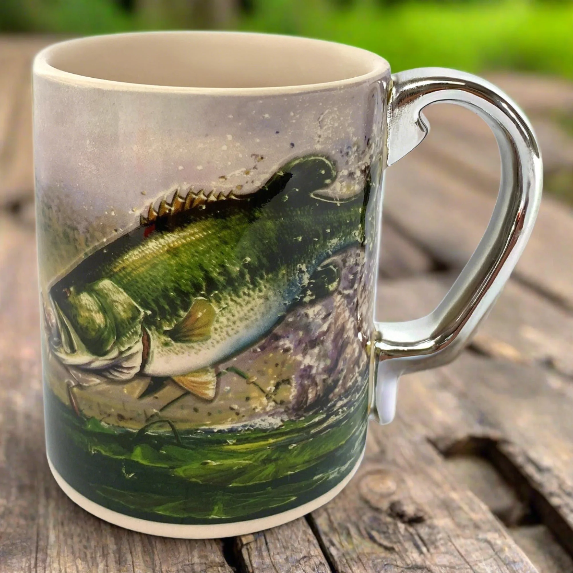 Ceramic Mug 3D 15oz-Bass Scene