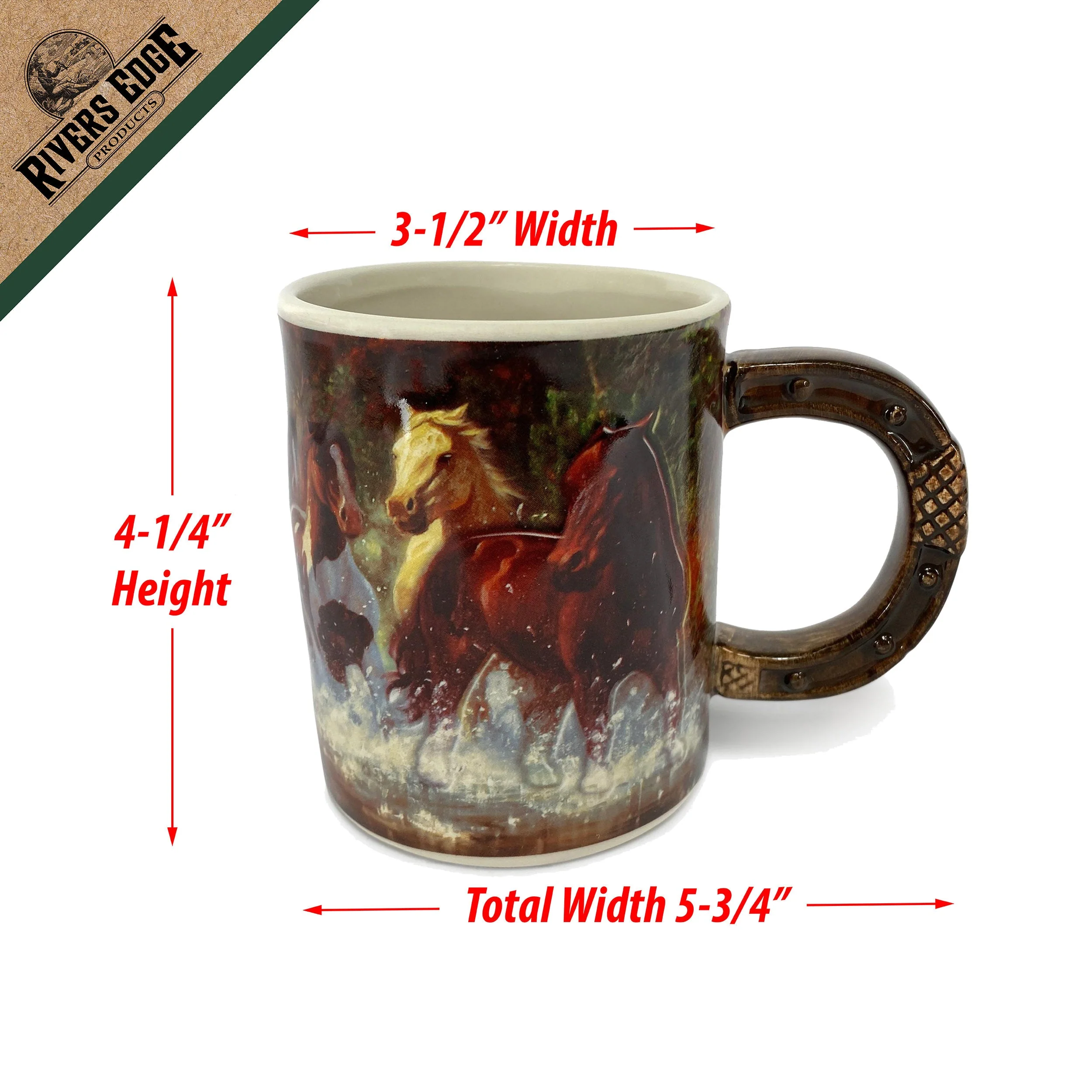 Ceramic Mug 3D 15oz-Horse Scene - Image 3