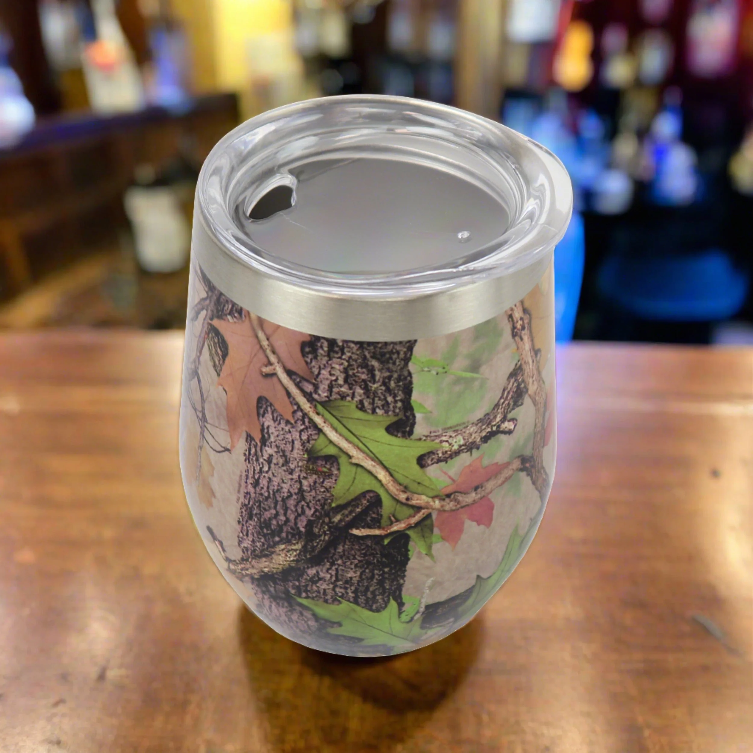 Stemless Wine Glass-Camo