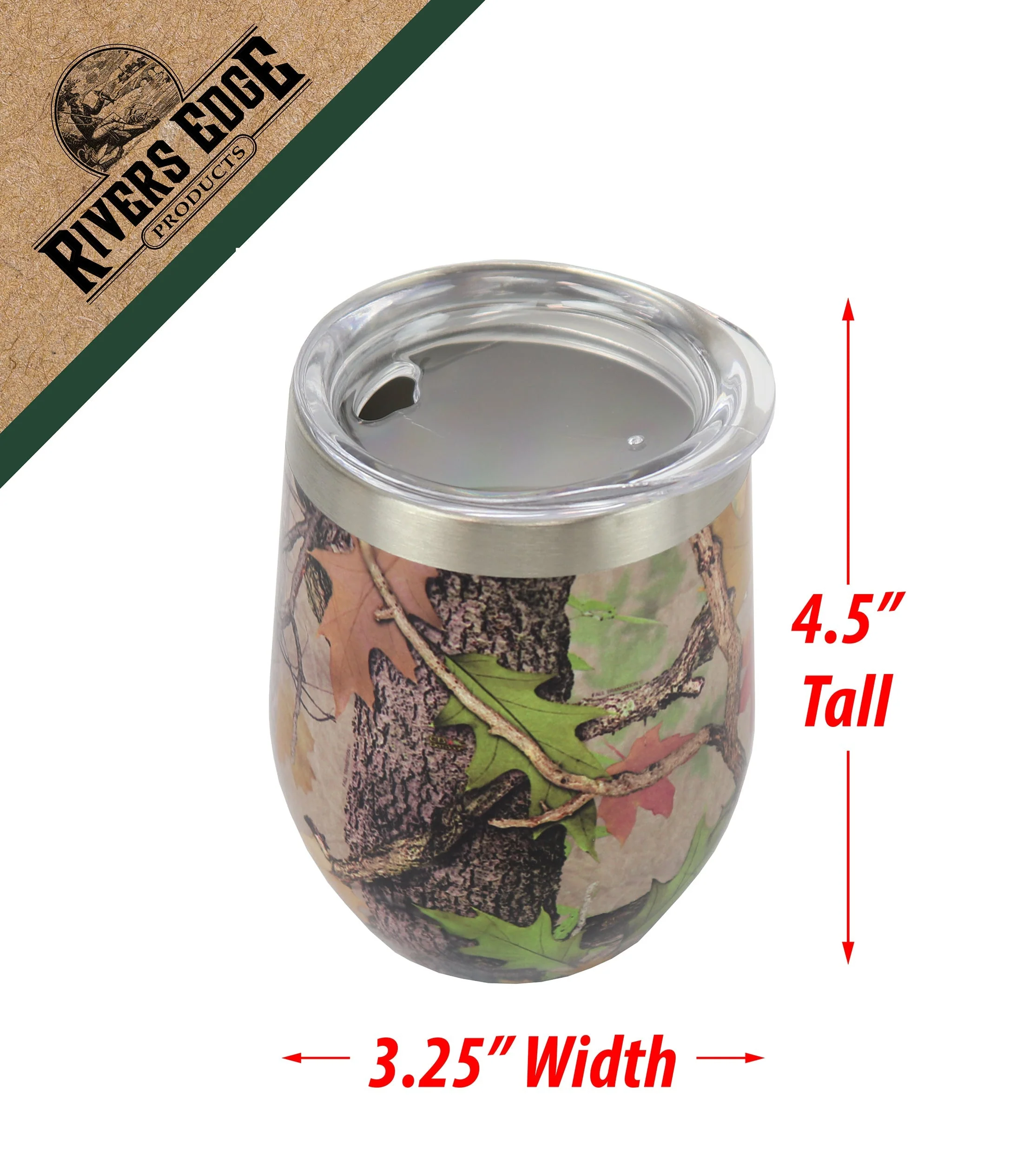 Stemless Wine Glass-Camo - Image 2
