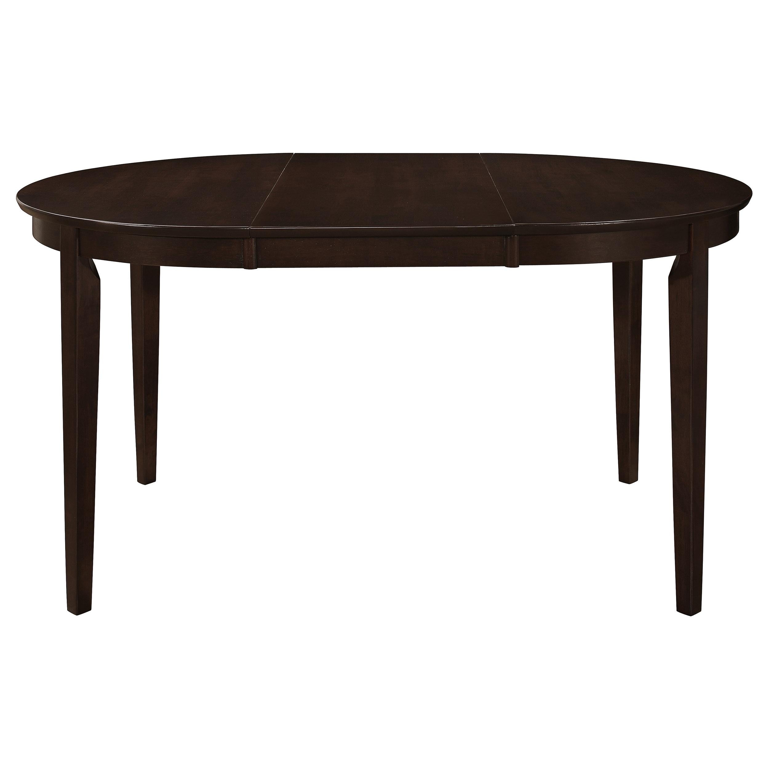 Coaster Furniture Gabriel 100770 Oval 60-inch Extension Leaf Dining Table - Cappuccino - Image 2