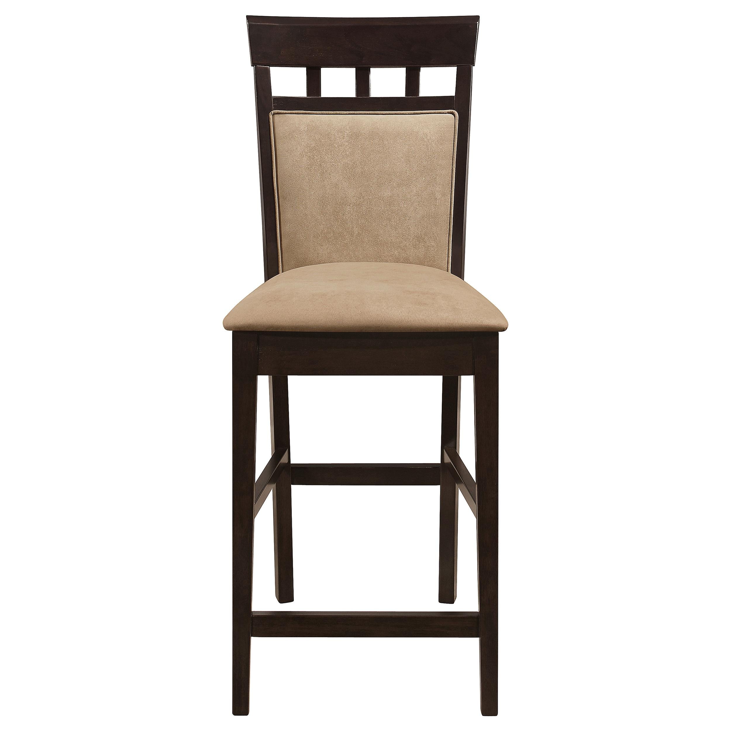 Coaster Furniture Gabriel 100219 Closed Back Counter Chair - Cappuccino (Set of 2) - Image 2