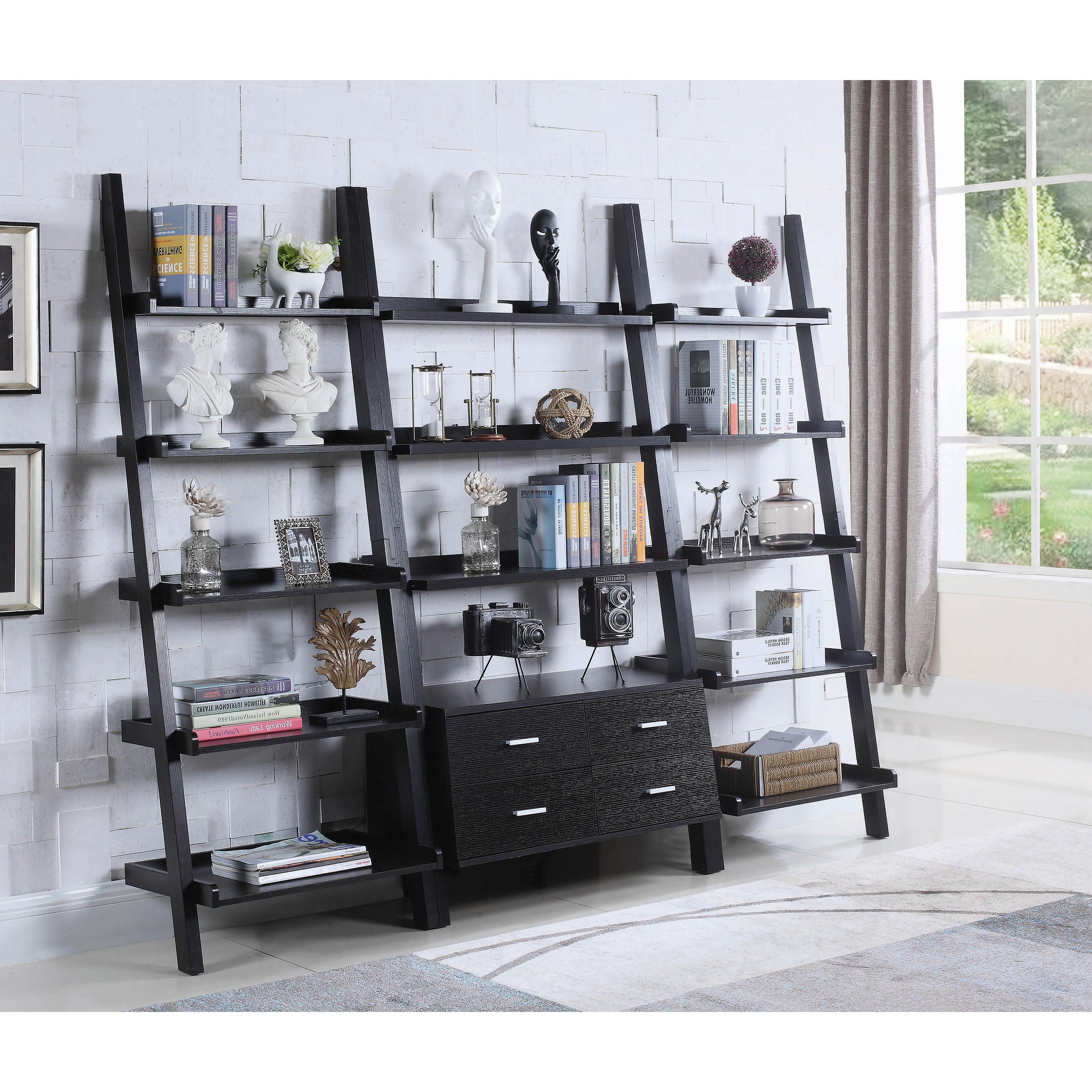 Coaster Furniture Colella 800319 72-inch 5-shelf Storage Ladder Bookshelf - Cappuccino - Image 2