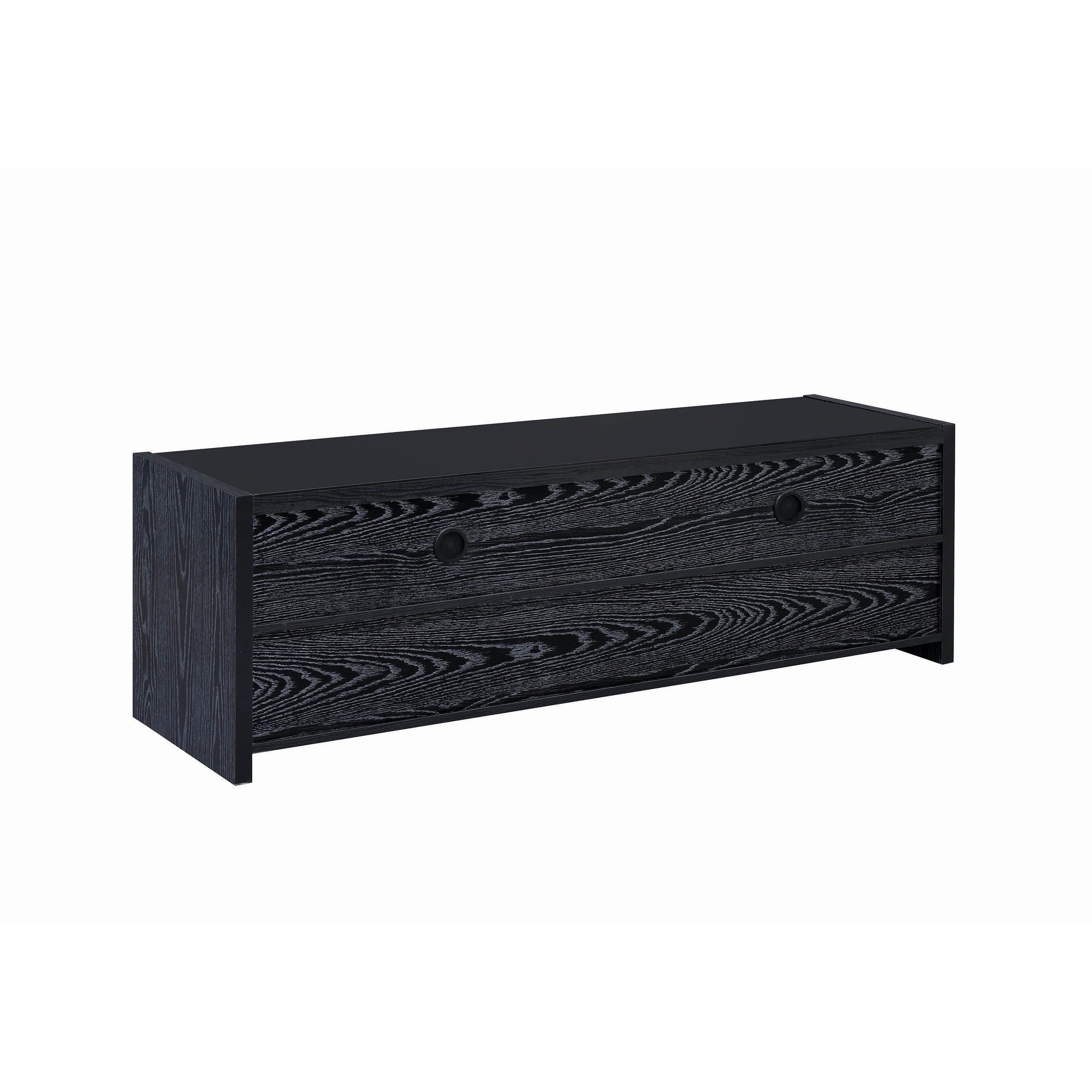 Coaster Furniture Alton 700645 3-Drawer Engineered Wood 62" TV Stand - Black Oak - Image 3