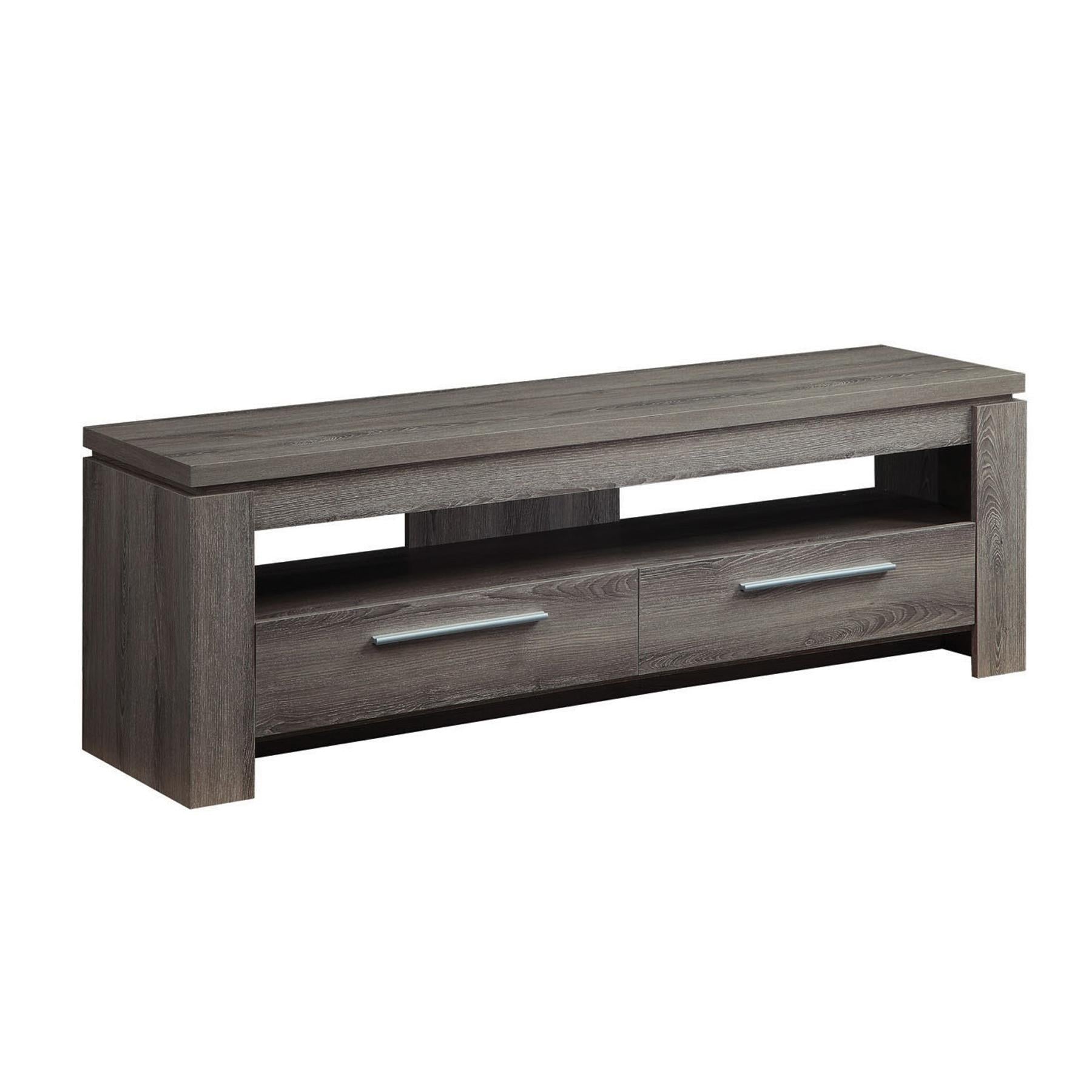 Coaster Furniture Elkton 701979 2-Drawer Engineered Wood 59″ TV Stand – Weathered Grey