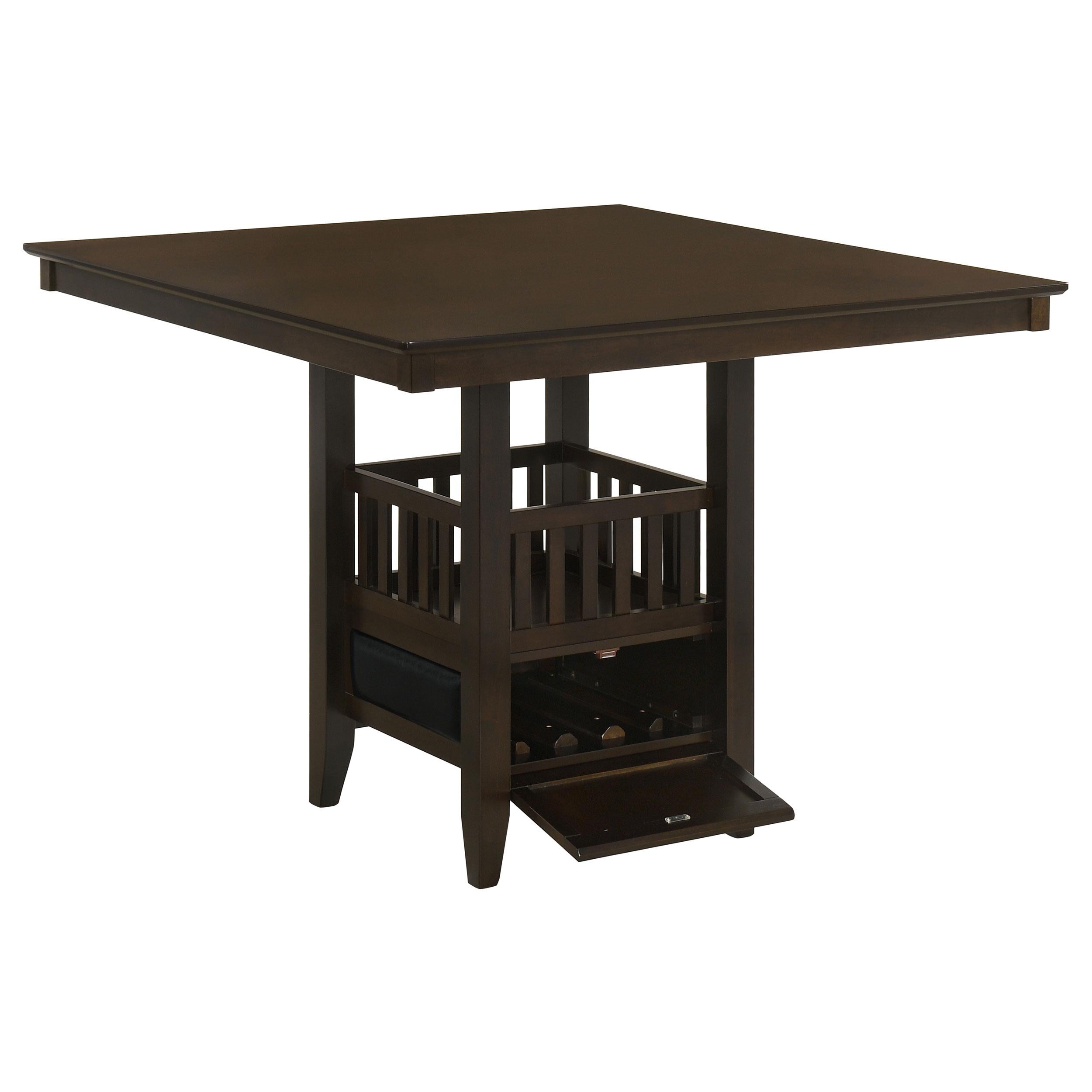 Coaster Furniture Jaden 100958 Square 47-inch Counter Height Dining Table - Espresso - Image 2