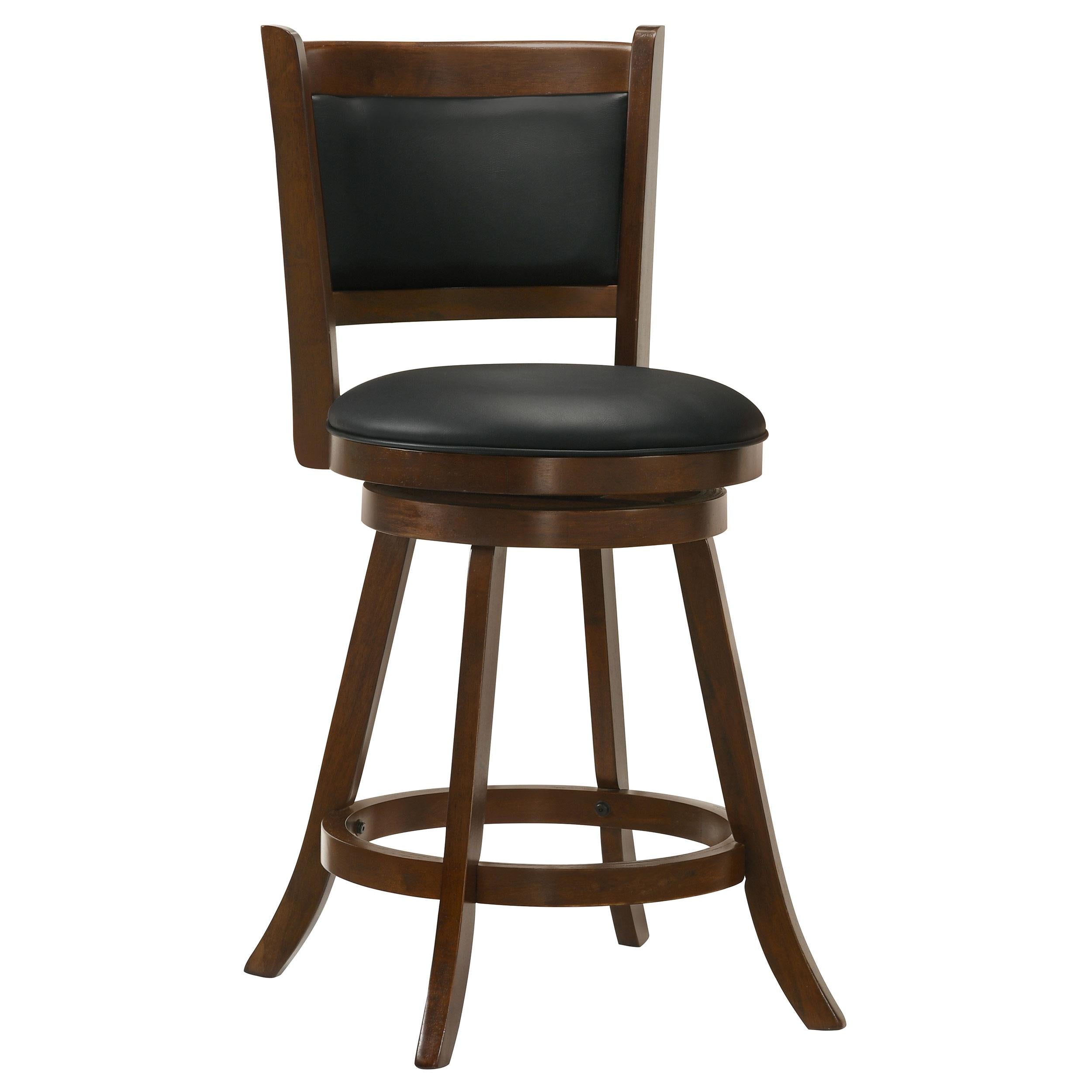 Coaster Furniture Broxton 101919 Upholstered Swivel Counter Chair - Chestnut (Set of 2) - Image 1