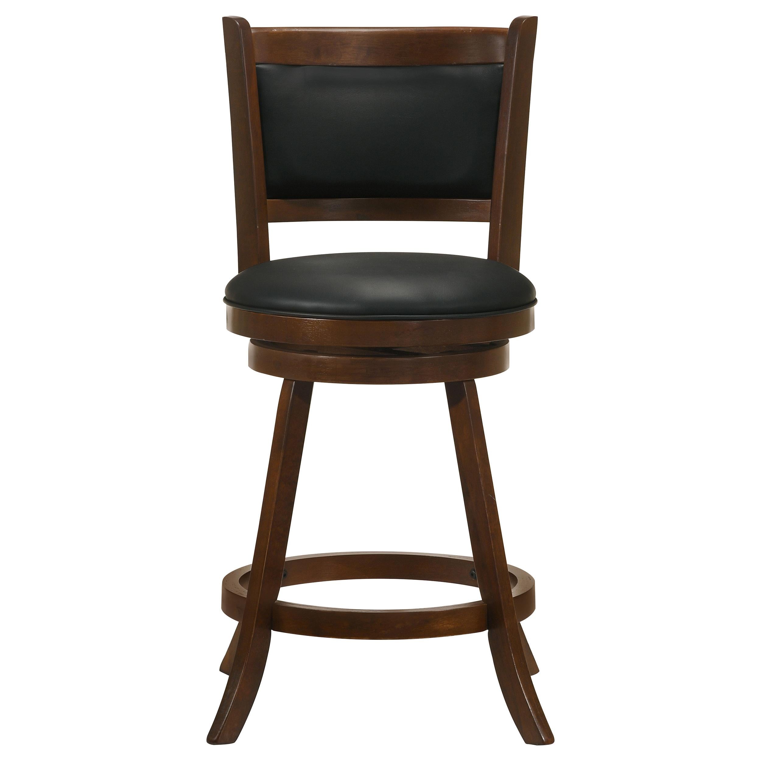 Coaster Furniture Broxton 101919 Upholstered Swivel Counter Chair - Chestnut (Set of 2) - Image 2