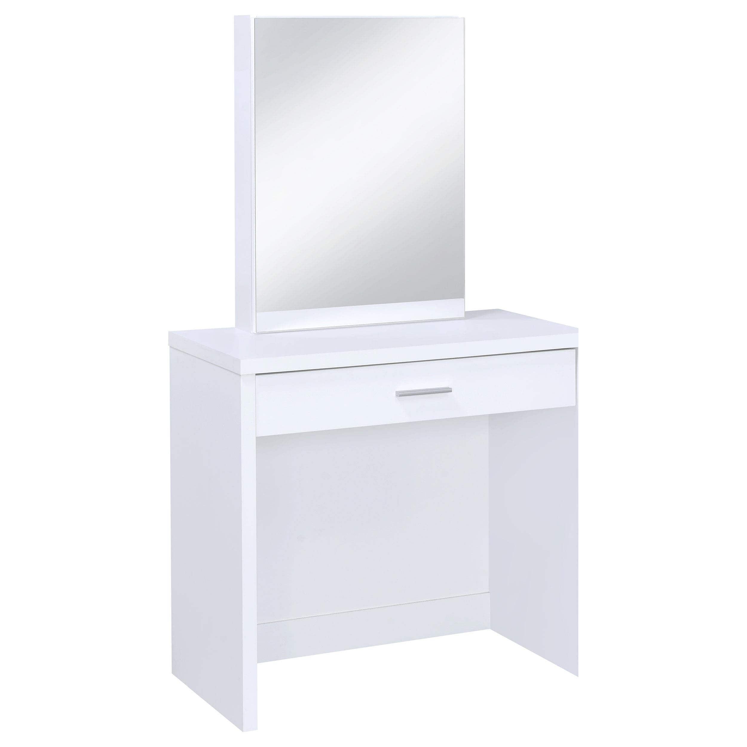 Coaster Furniture Harvey 300290 Vanity Set with Lift-Top Stool - White - Image 2