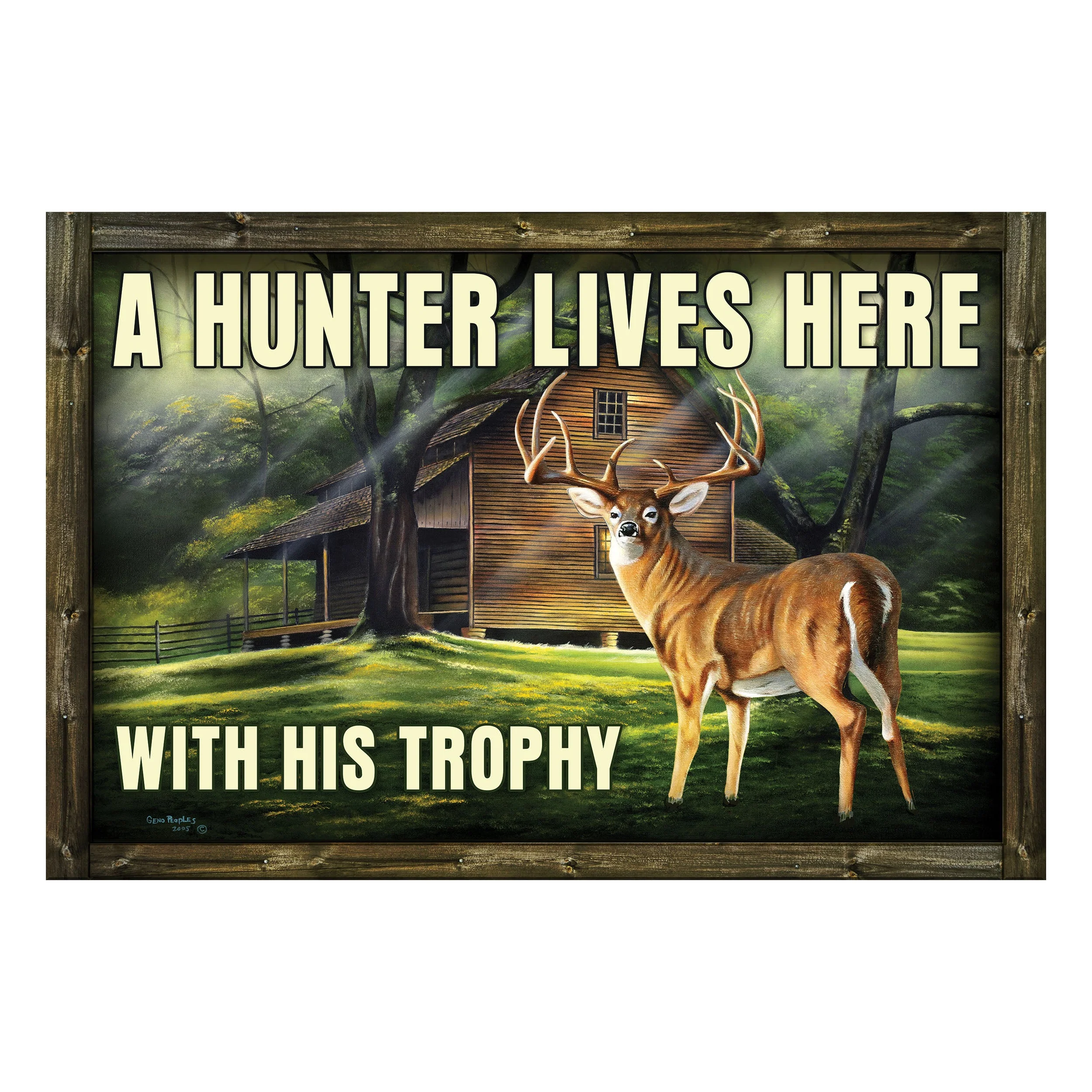 Door Mat Rubber 26in x 17in-Hunter Trophy - Image 1