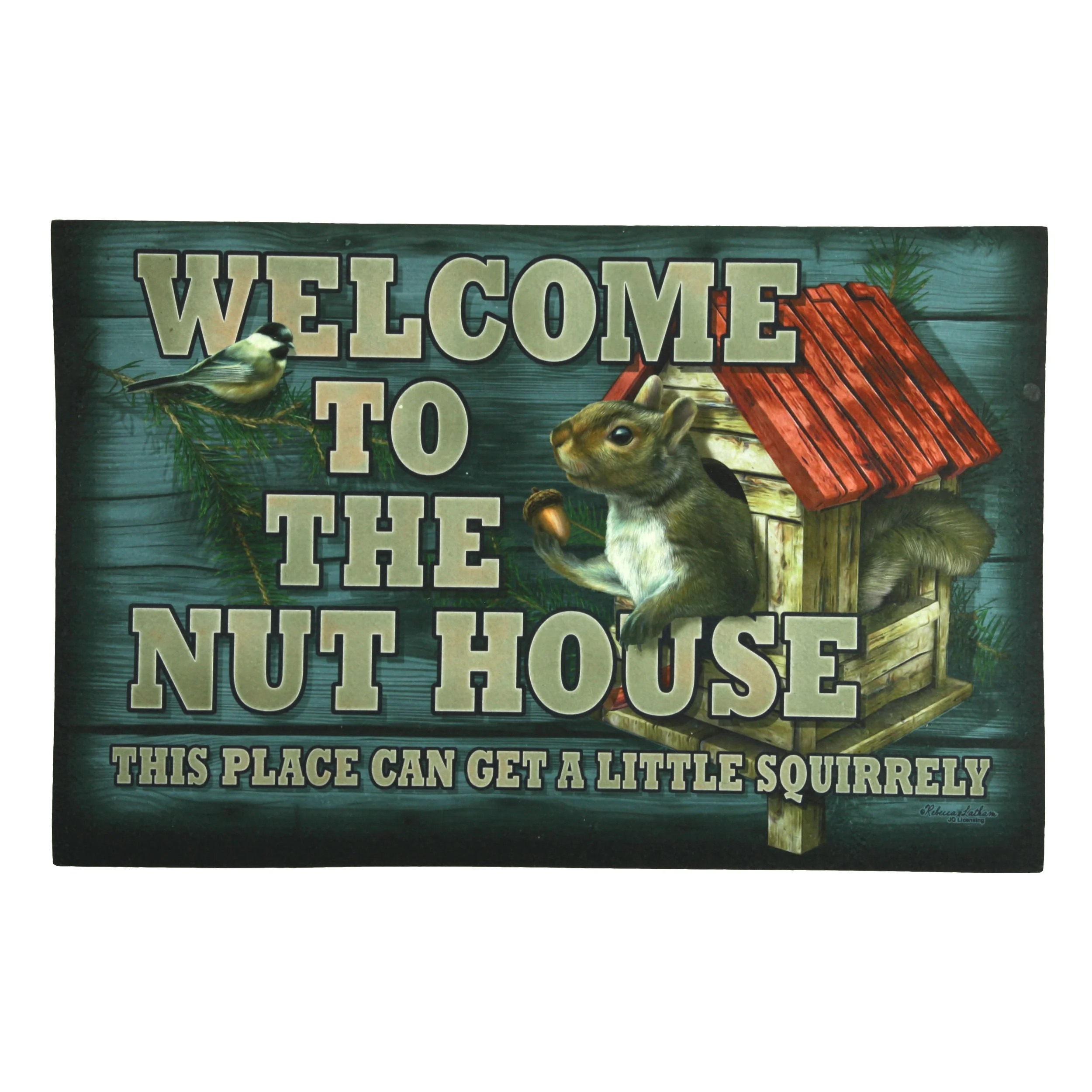 Door Mat Rubber 26in x 17in-Nut House