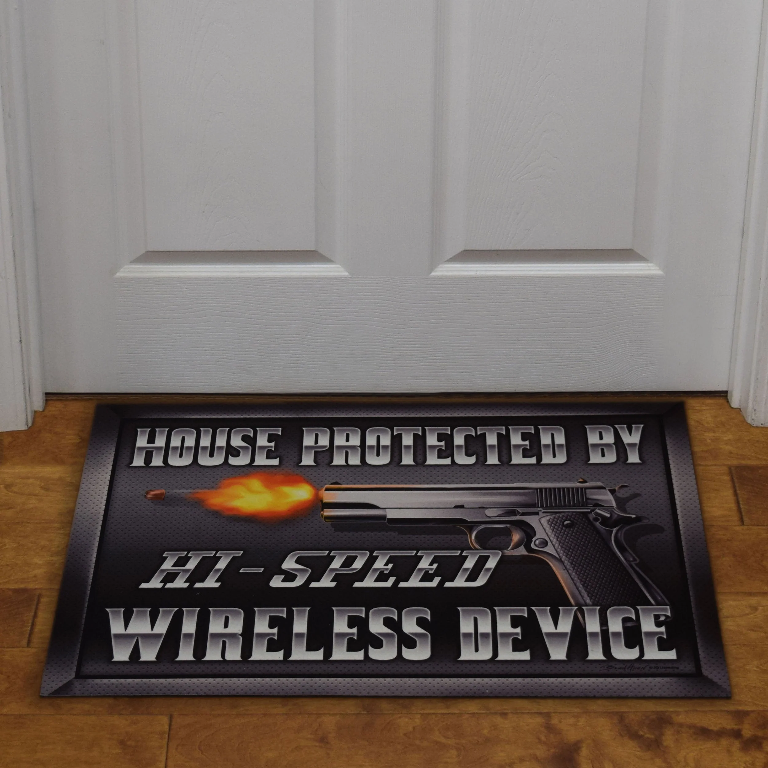 Door Mat Rubber 26in x 17in-Hi-Speed Wireless - Image 2