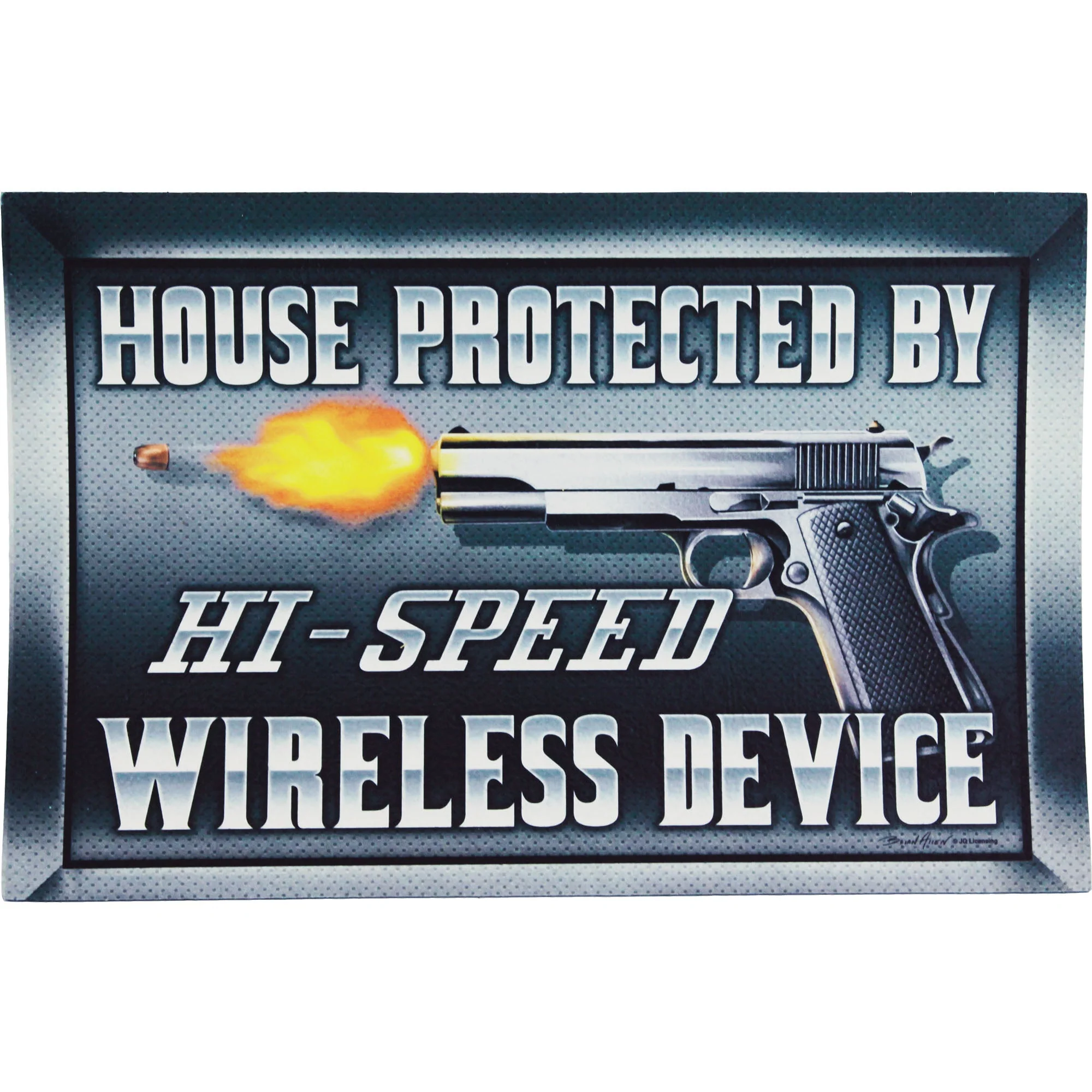 Door Mat Rubber 26in x 17in-Hi-Speed Wireless