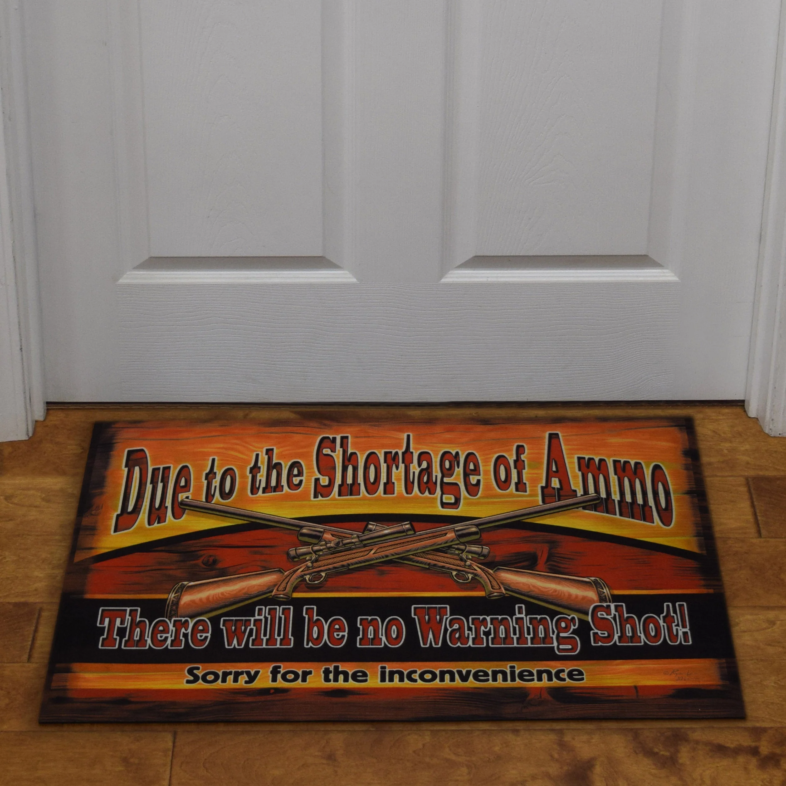Door Mat Rubber 26in x 17in-Ammo Shortage - Image 2