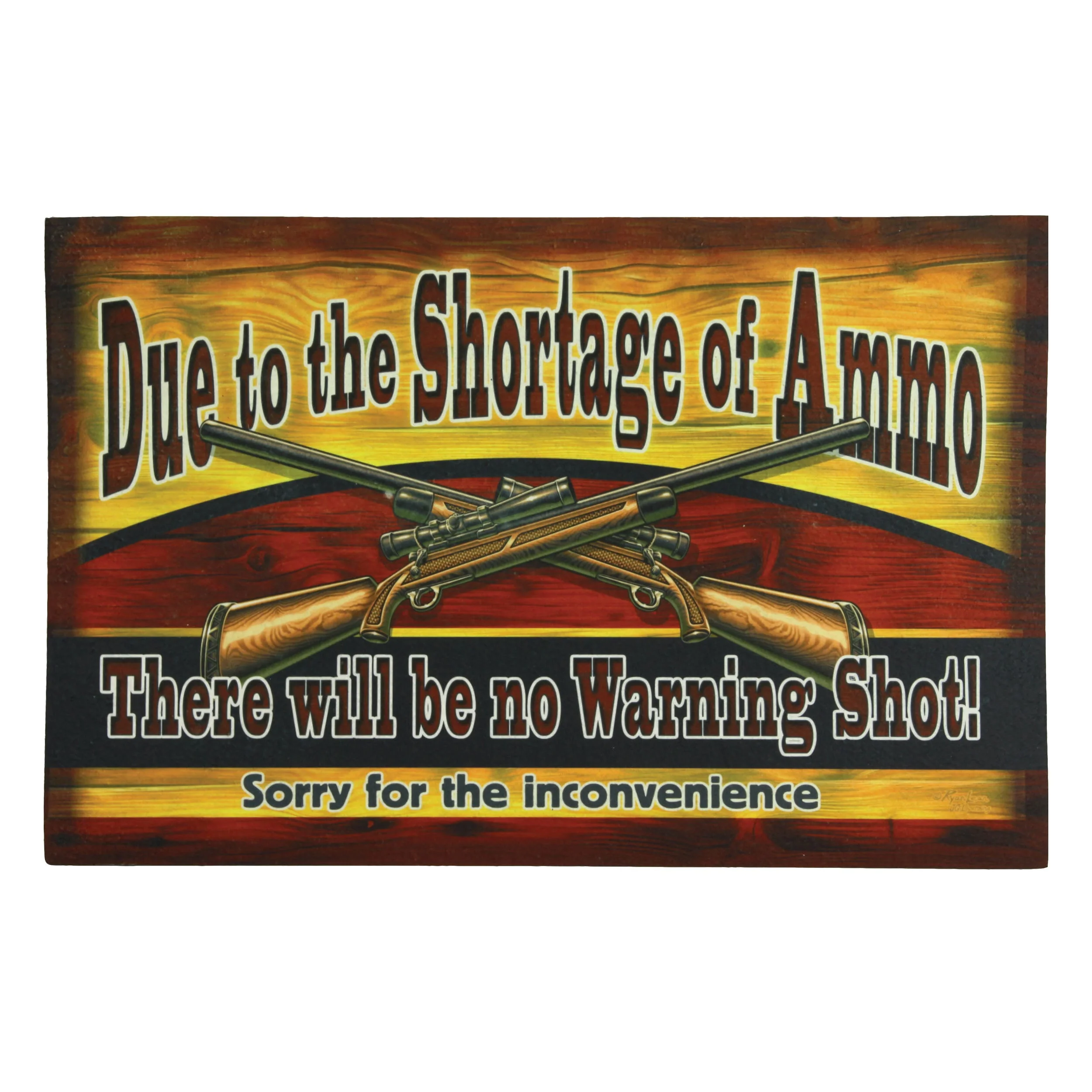 Door Mat Rubber 26in x 17in-Ammo Shortage