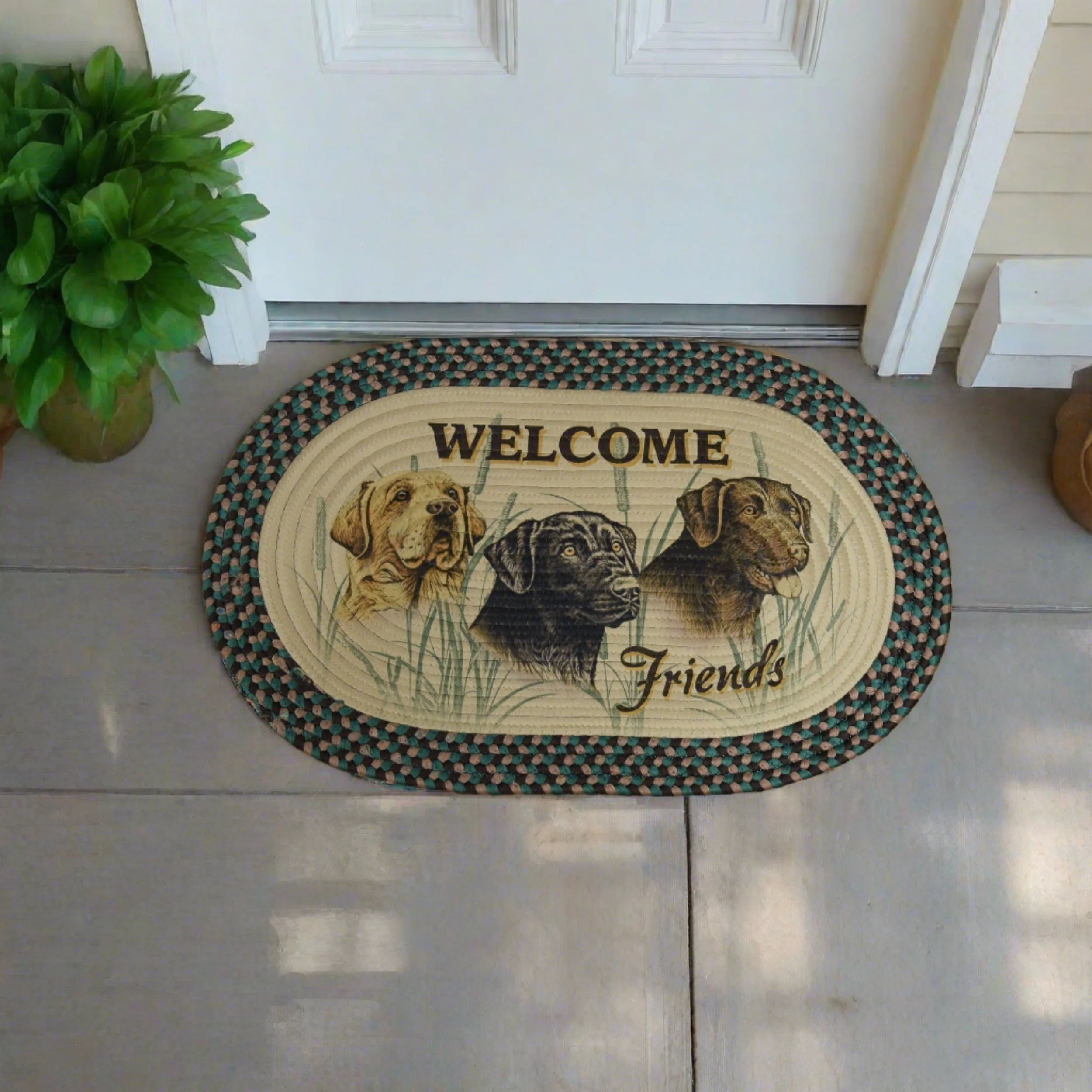 Braided Rug 26-inch Oval-Labs - Image 2