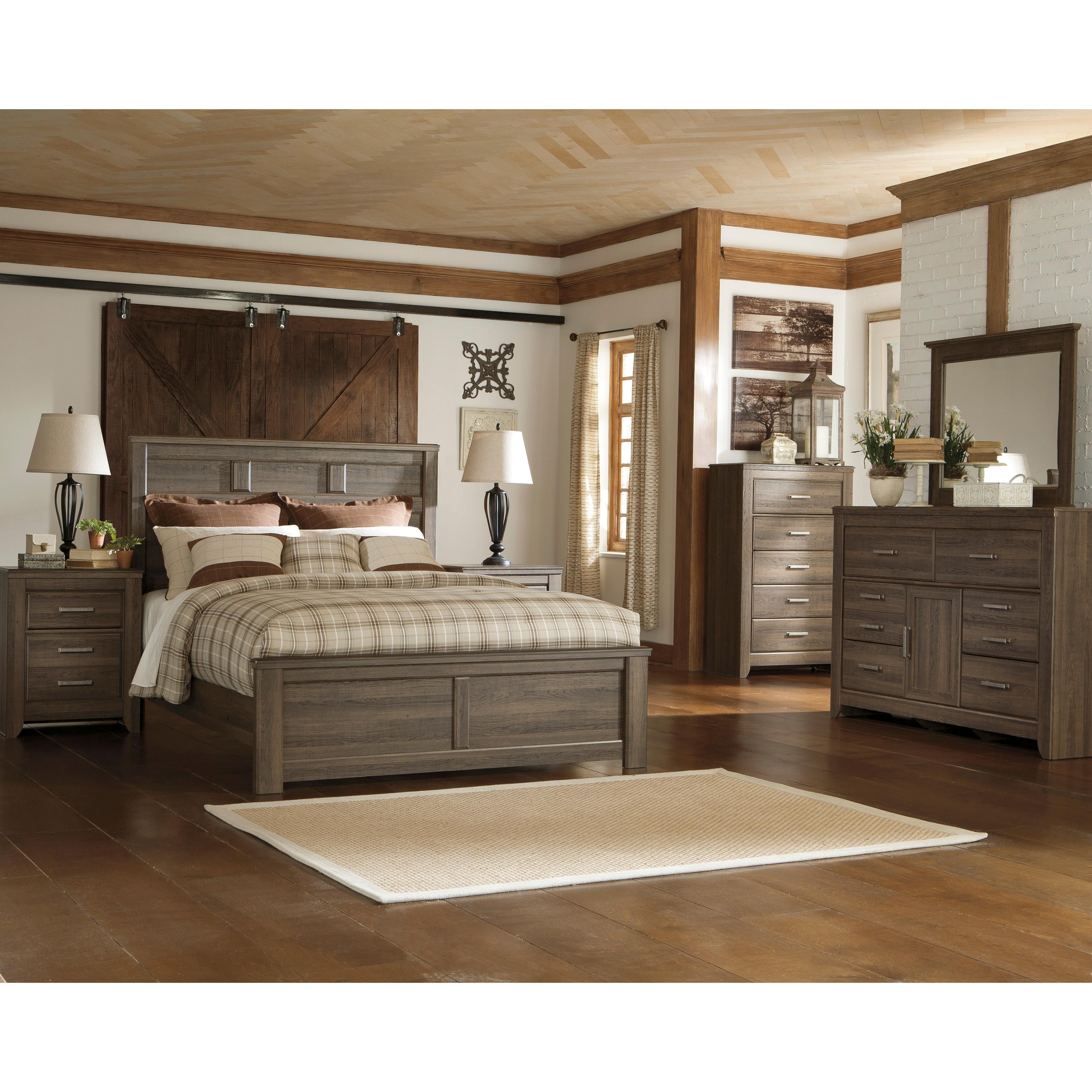 Signature Design by Ashley Juararo B251 7 pc King Panel Bedroom Set - Image 1