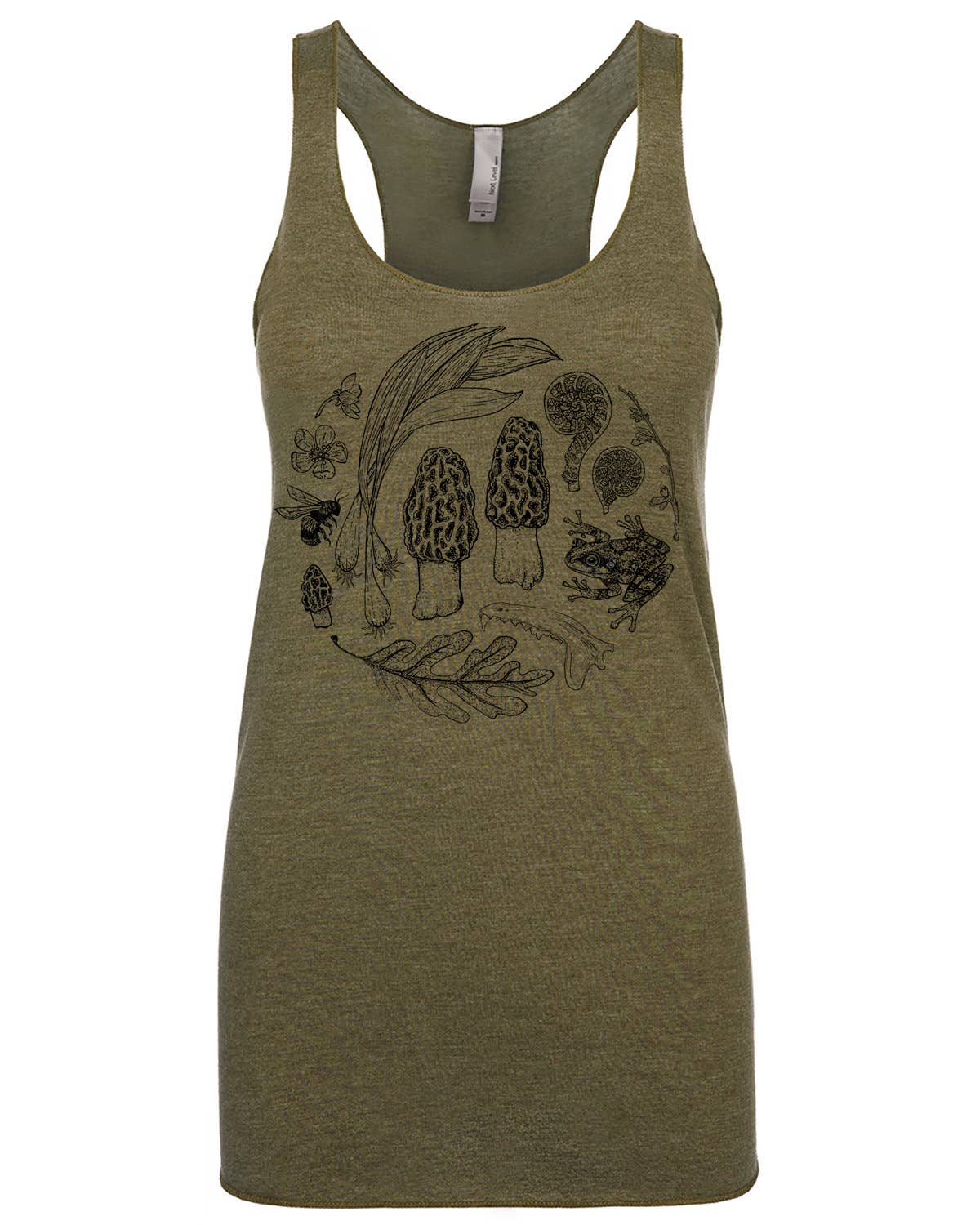 Morel Mush Nature Walk Tank Top Mushroom shirt moth shirt - Image 1