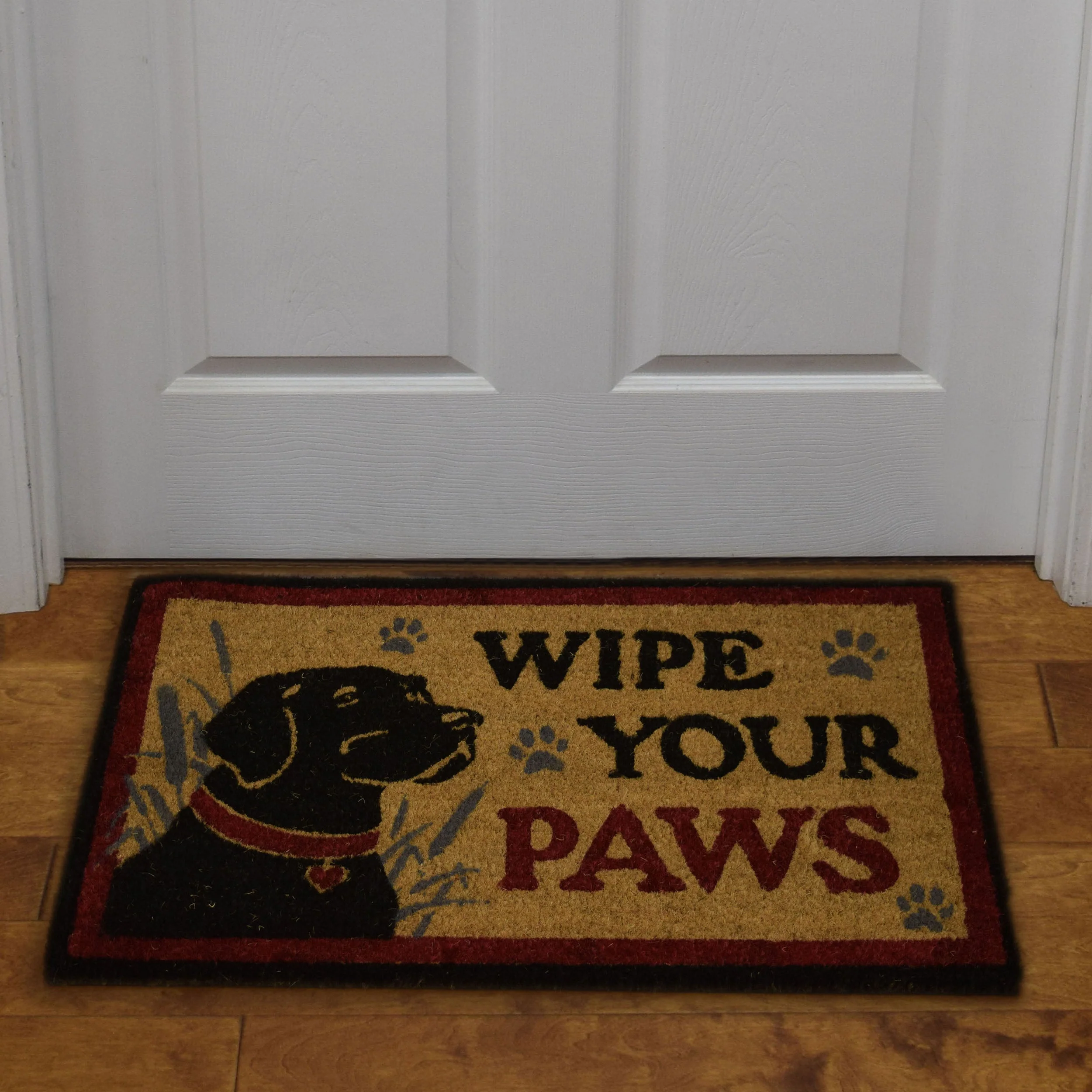 Coir Mat 30in x 18in-Wipe Paws Lab - Image 2