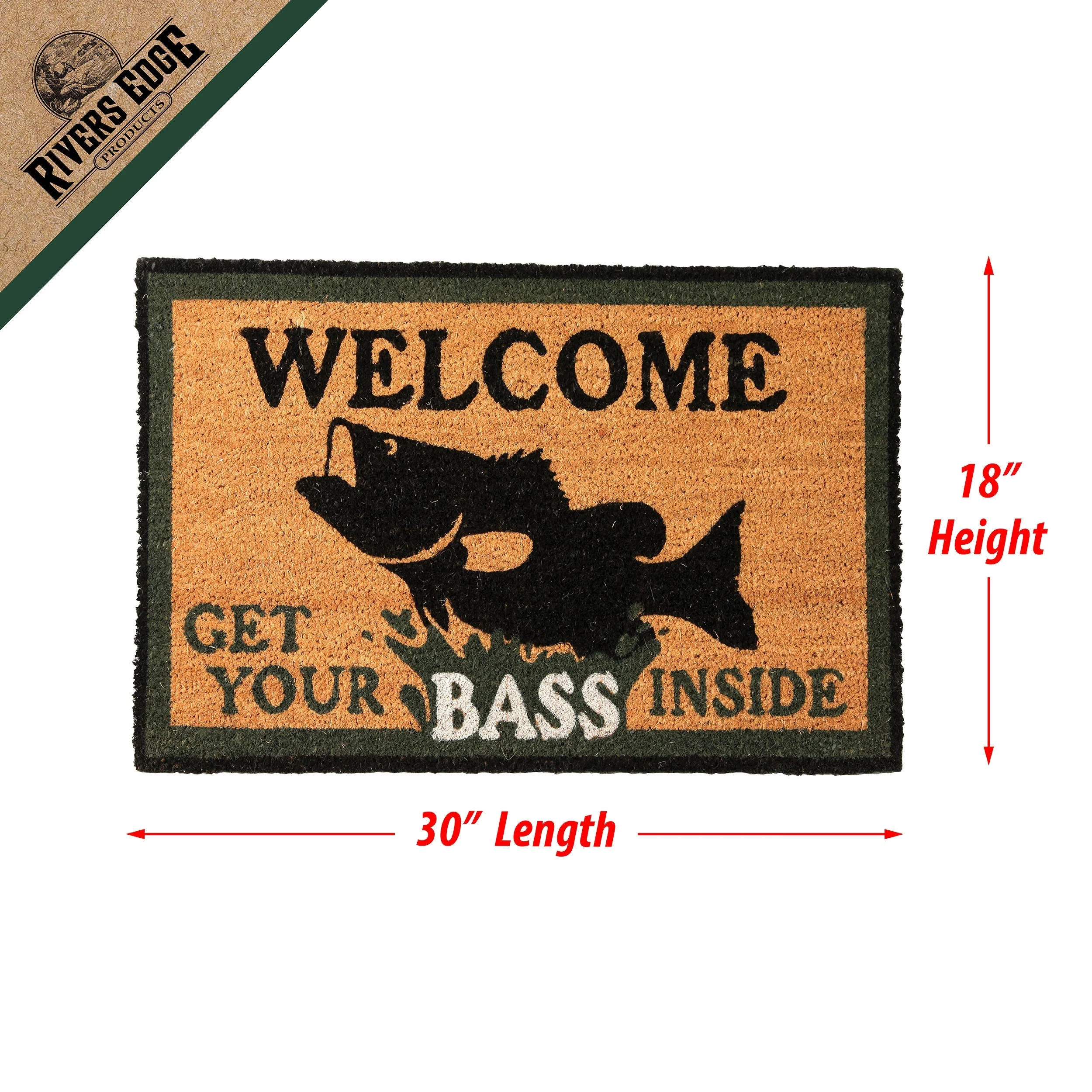 Coir Mat 30in x 18in-Bass - Image 3