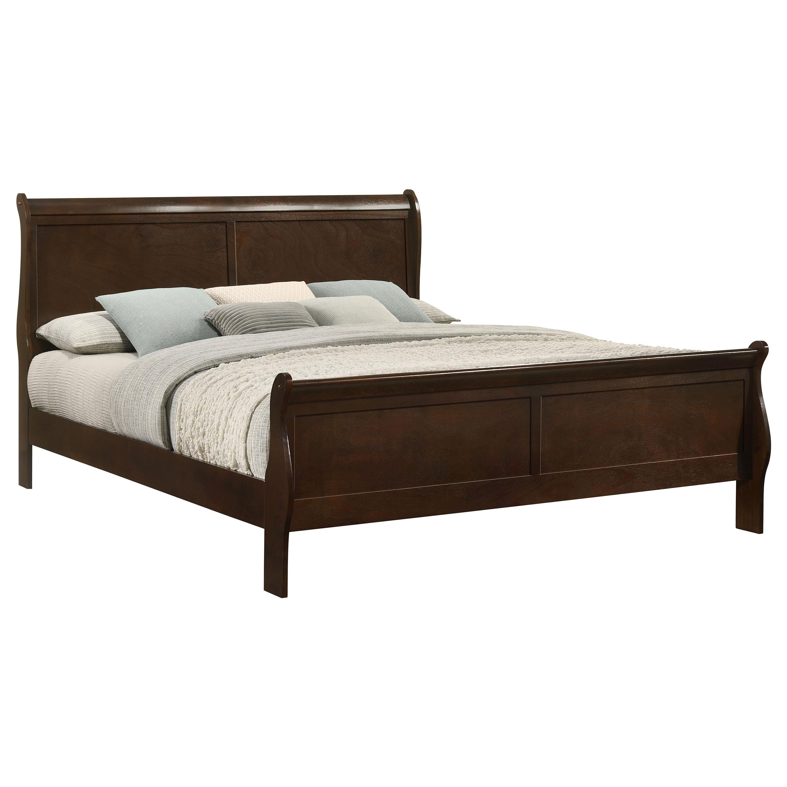 Coaster Furniture Louis Philippe 202411KE Wood Eastern King Sleigh Bed - Cappuccino - Image 2