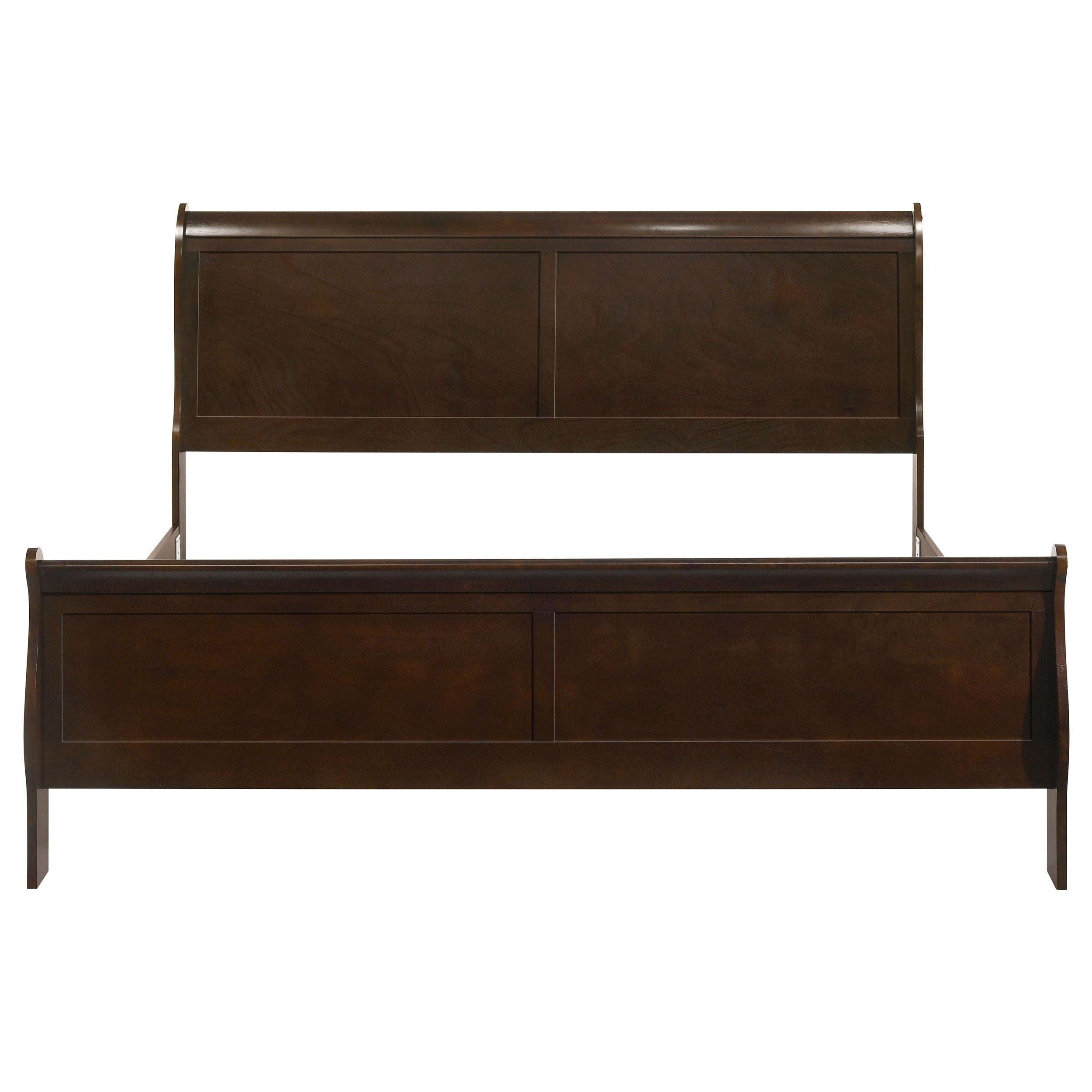 Coaster Furniture Louis Philippe 202411KE Wood Eastern King Sleigh Bed - Cappuccino - Image 3