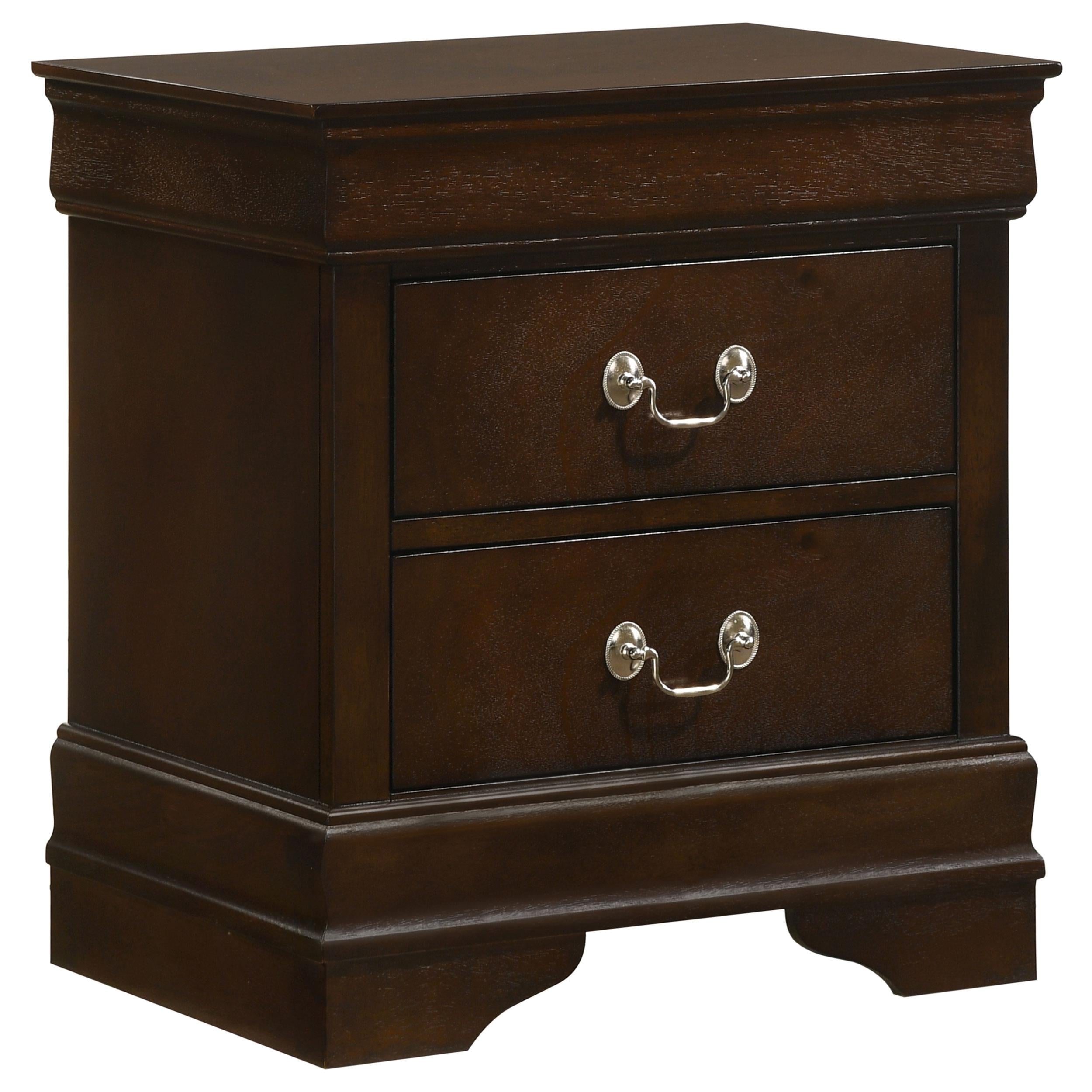 Coaster Furniture Louis Philippe 202412 2-Drawer Nightstand – Cappuccino