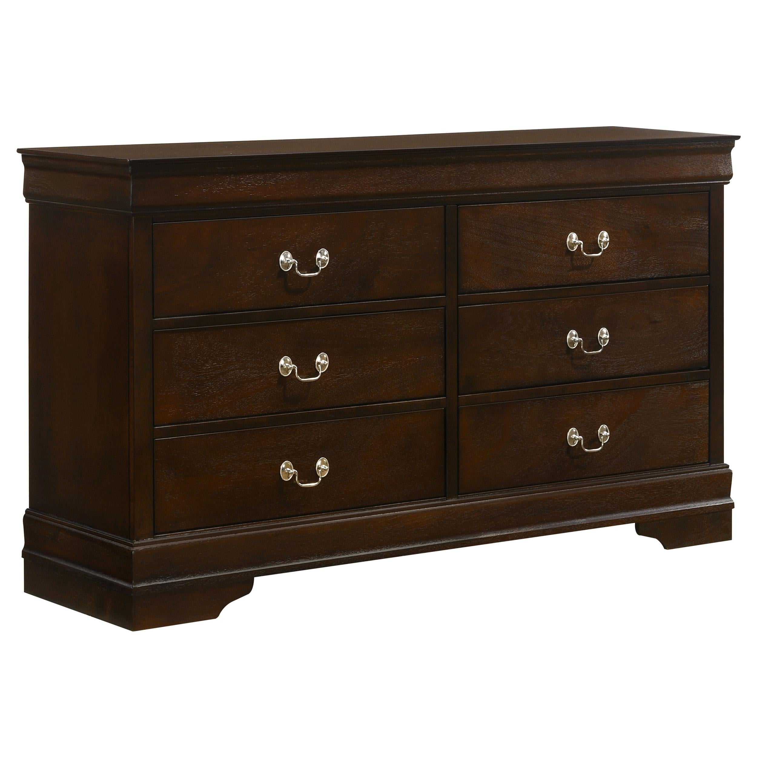 Coaster Furniture Louis Philippe 202413 6-Drawer Dresser - Cappuccino - Image 1