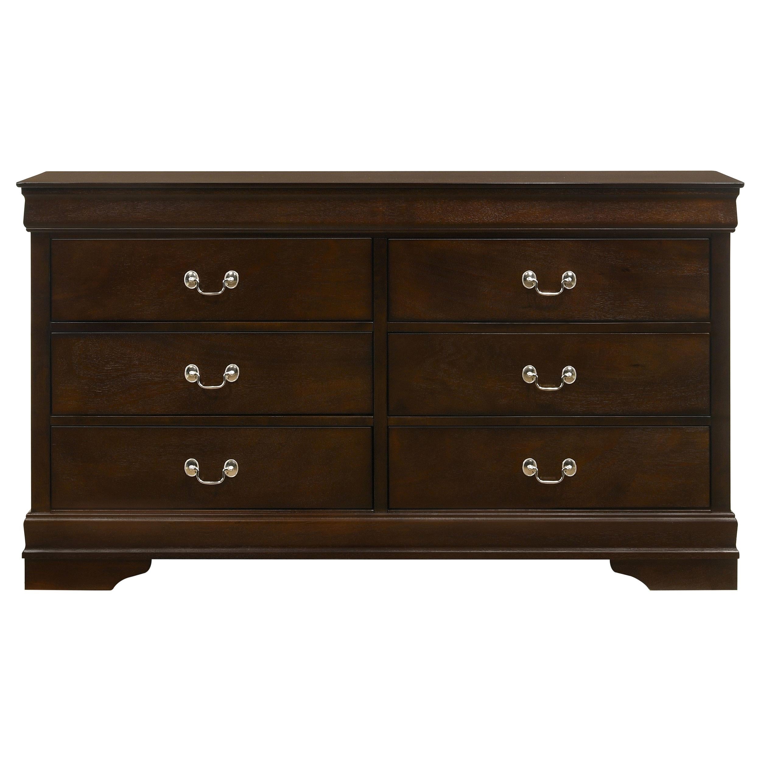 Coaster Furniture Louis Philippe 202413 6-Drawer Dresser - Cappuccino - Image 2