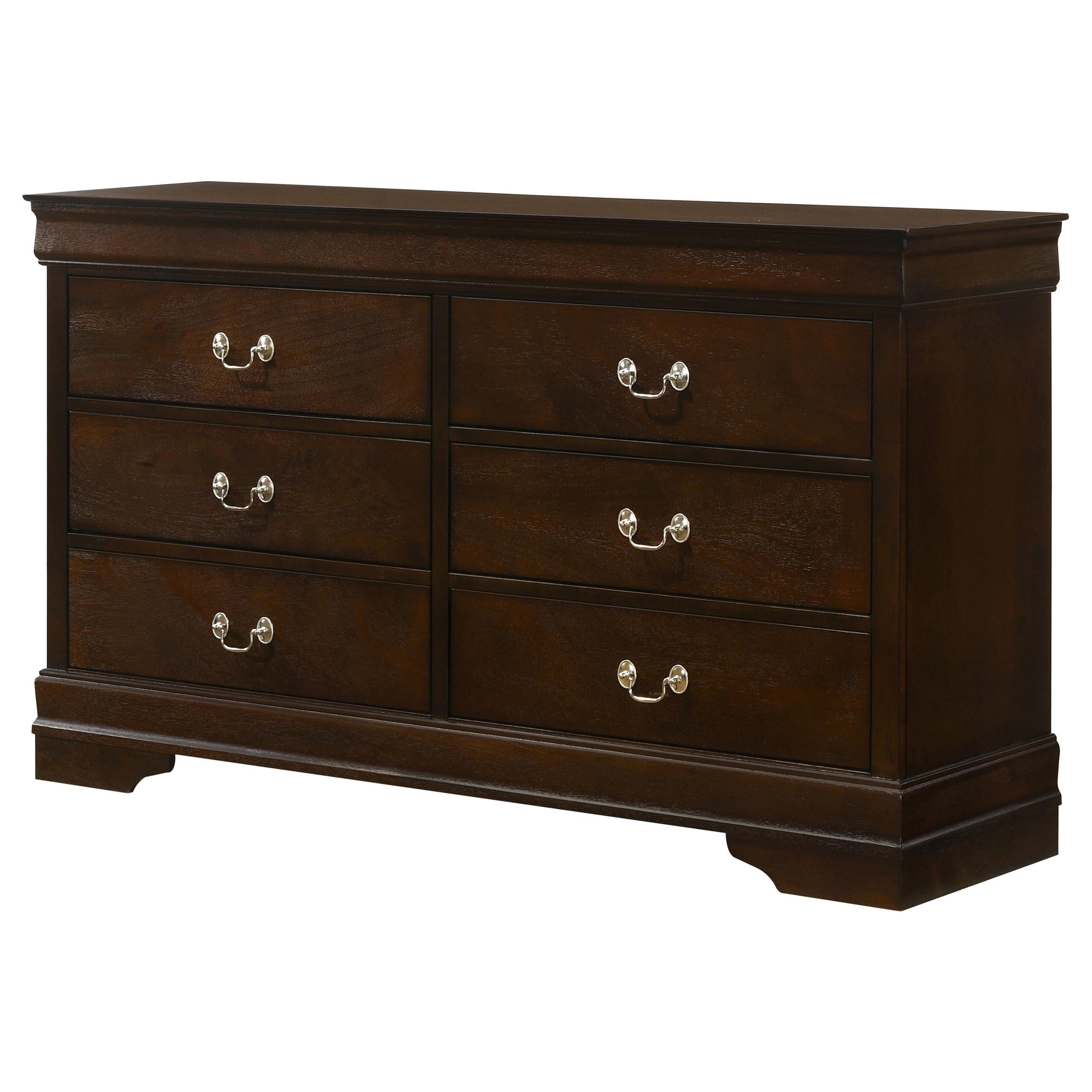 Coaster Furniture Louis Philippe 202413 6-Drawer Dresser - Cappuccino - Image 3