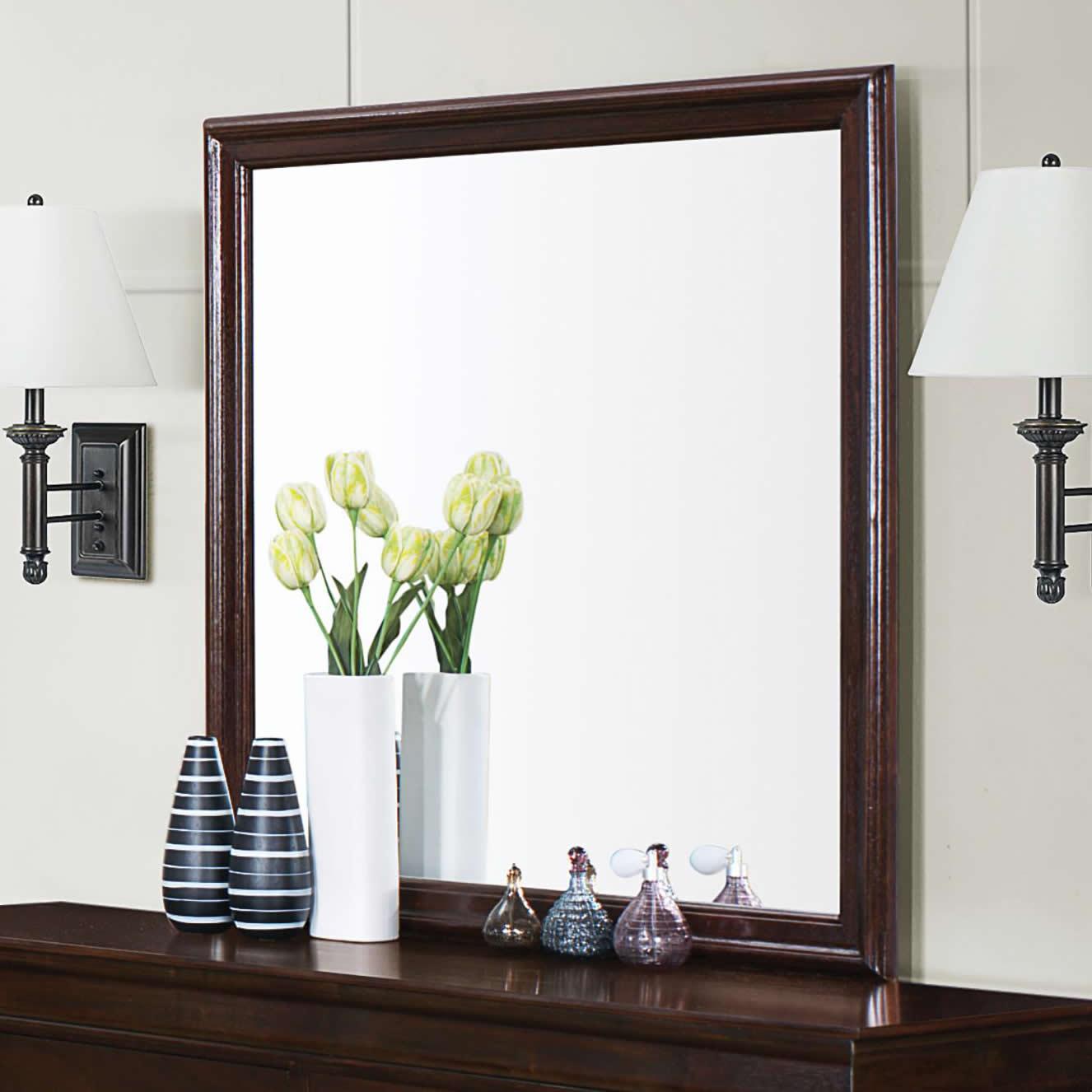 Coaster Furniture Louis Philippe 202414 Dresser Mirror - Cappuccino - Image 1