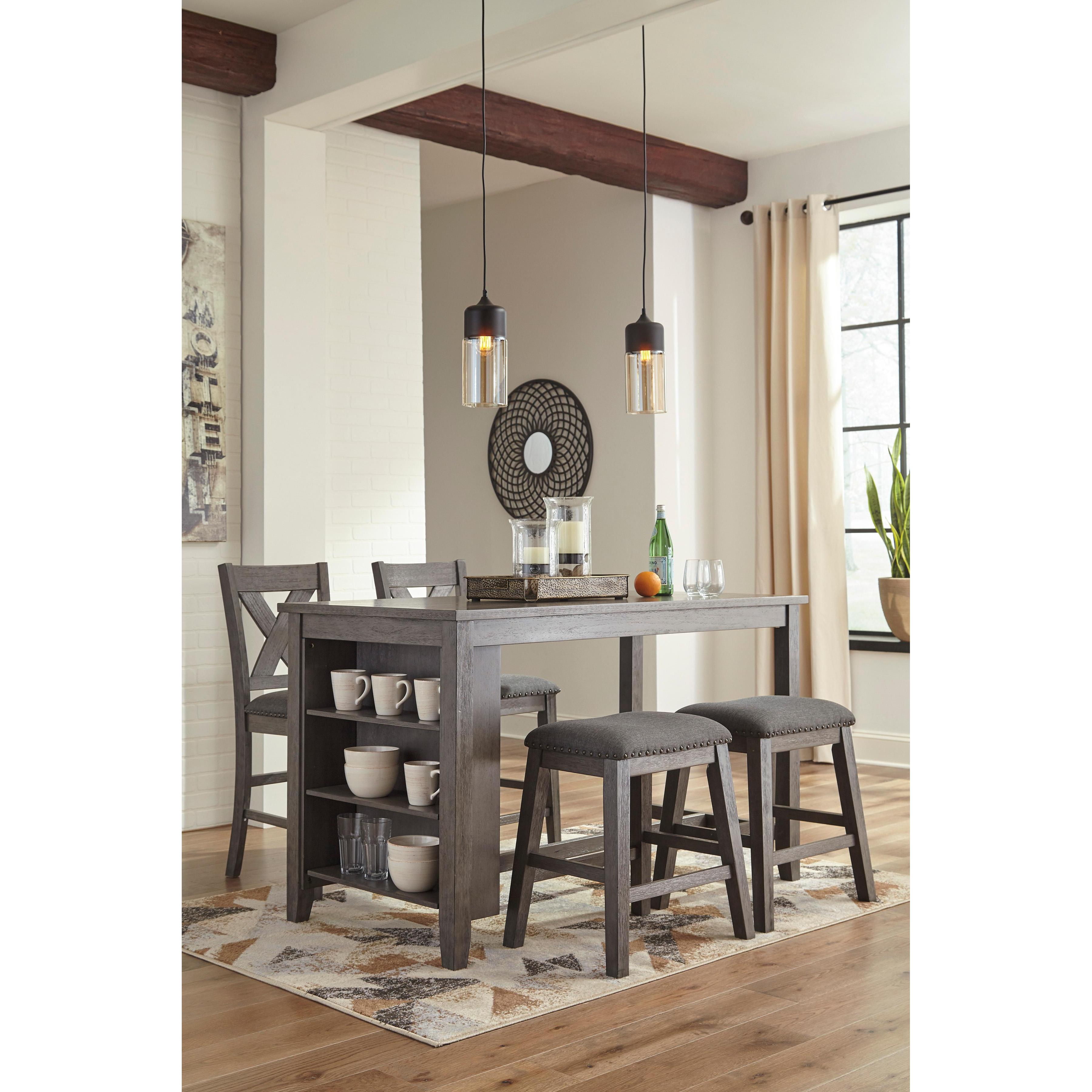 Signature Design by Ashley Caitbrook D388D1 5 pc Counter Height Dining Set - Image 1