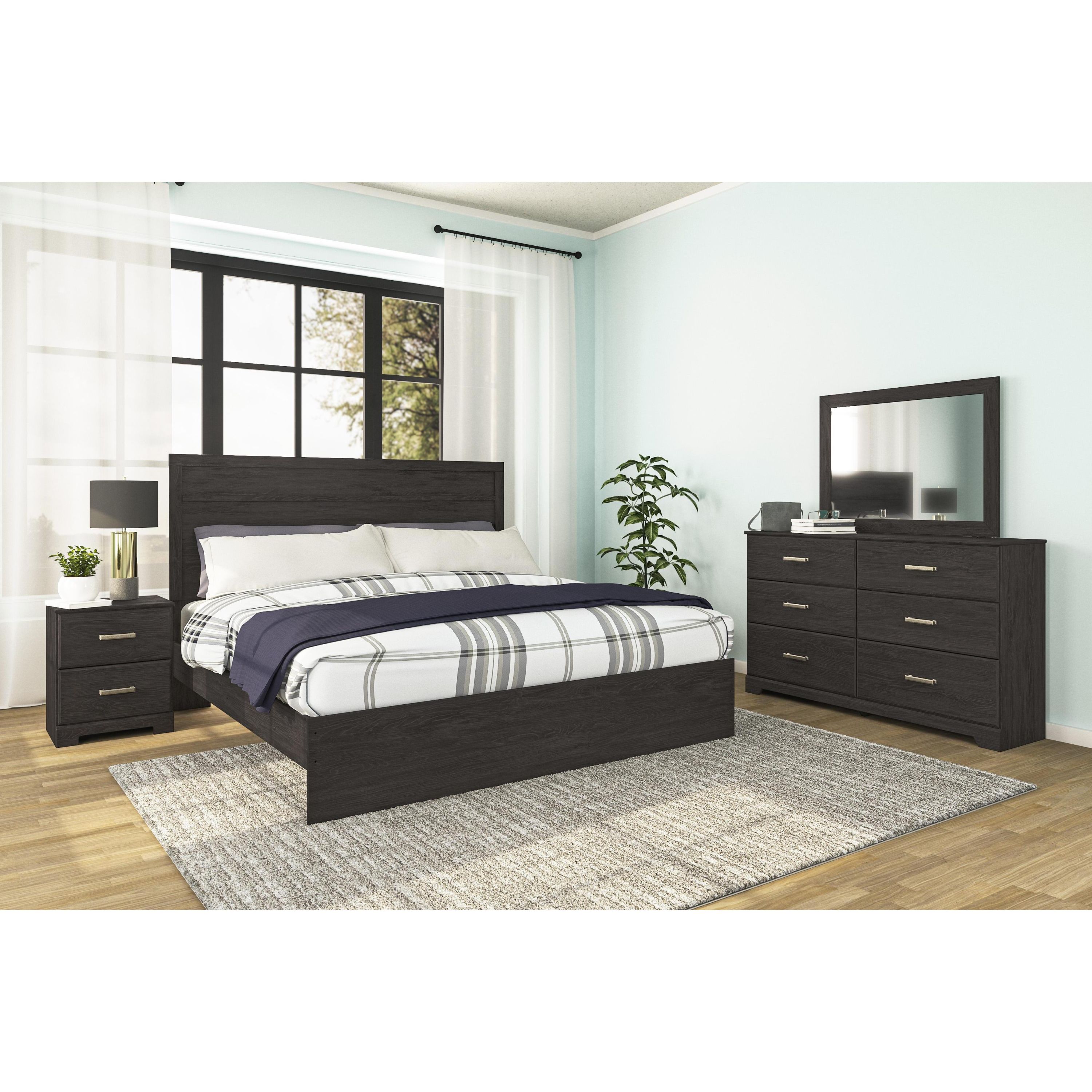 Signature Design by Ashley Belachime B2589B8 6 pc King Panel Bedroom Set - Image 1