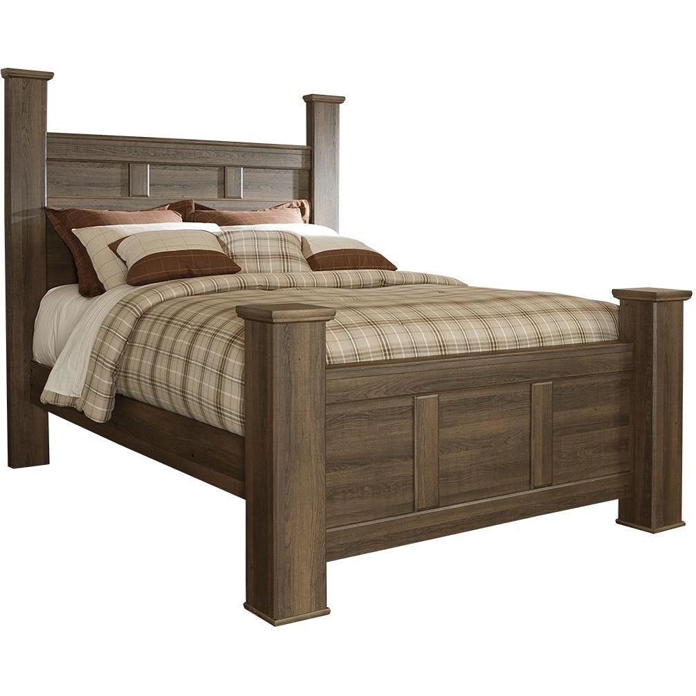 Signature Design by Ashley Juararo Queen Poster Bed B251-67/B251-64/B251-98 - Image 1