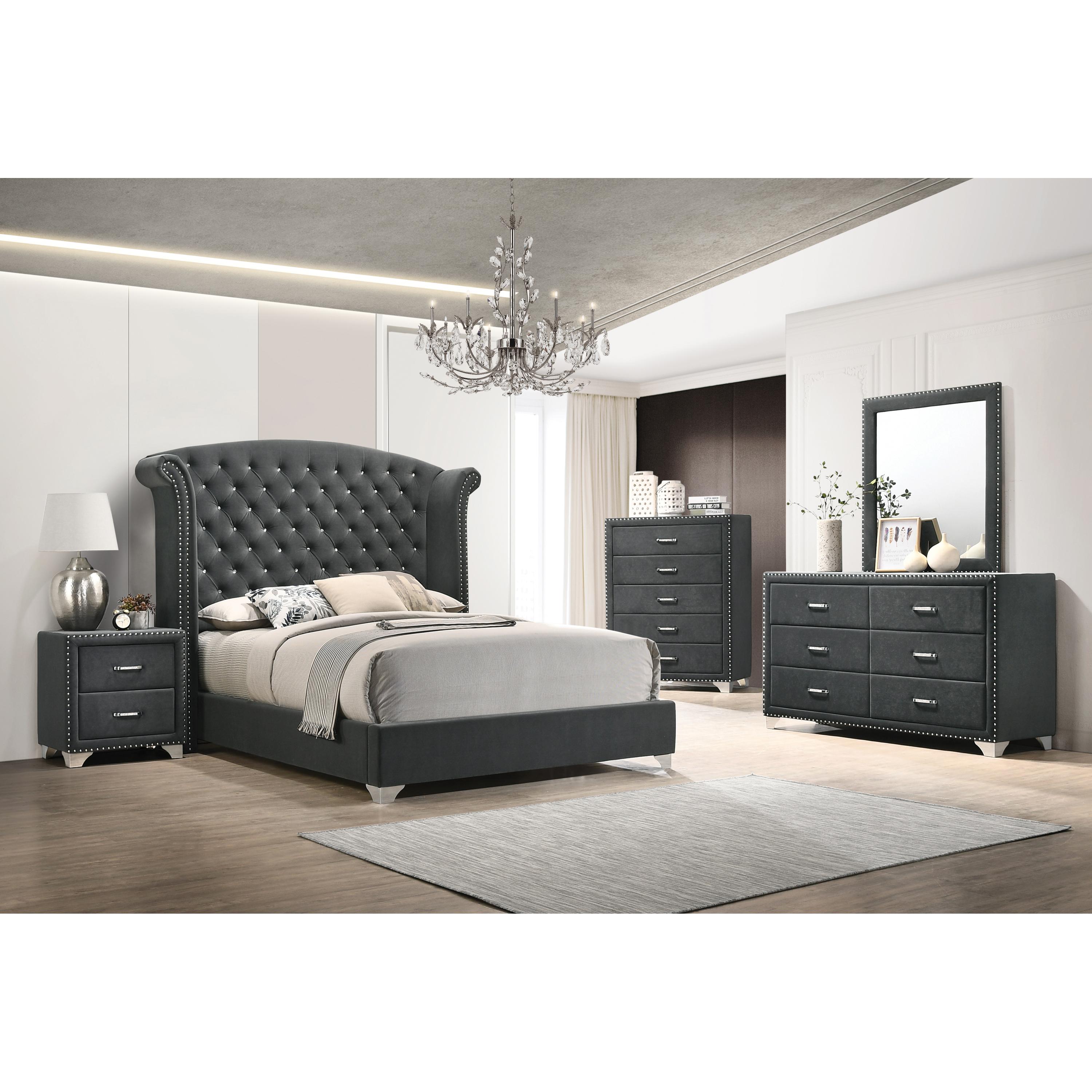 Coaster Furniture Melody 223381KE 7 pc King Panel Bedroom Set