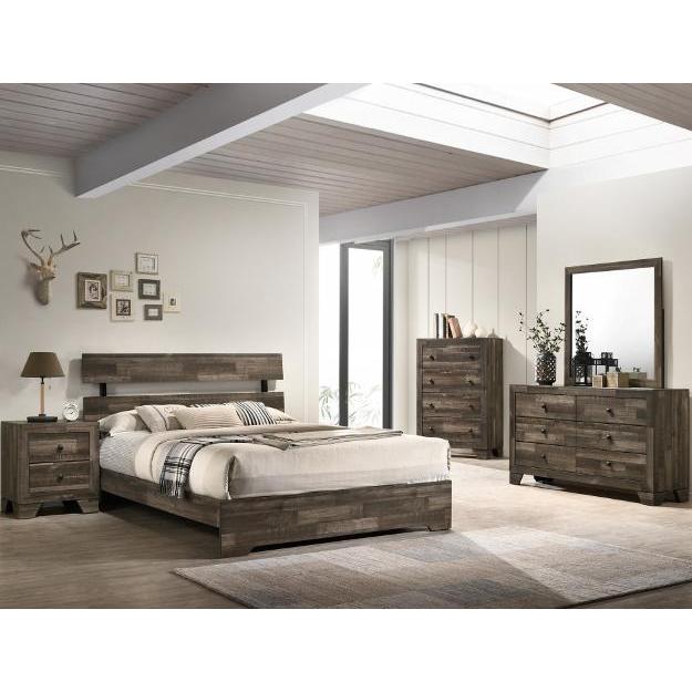 Crown Mark Atticus B6980 7 pc Queen Panel Bedroom Set - Image 1