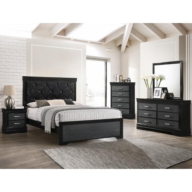 Crown Mark Amalia B6918 7 pc Queen Panel Bedroom Set - Image 1
